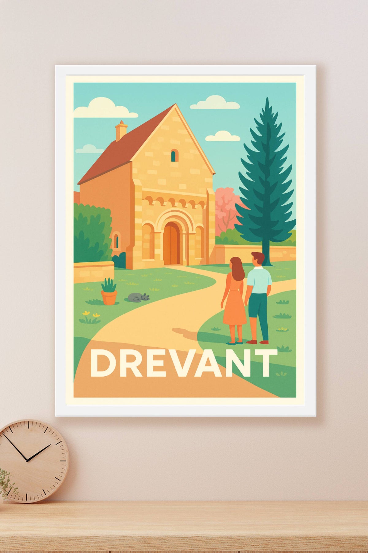 Affiche Drevant — Charme et sérénité en Berry · poster d'art de Drevant