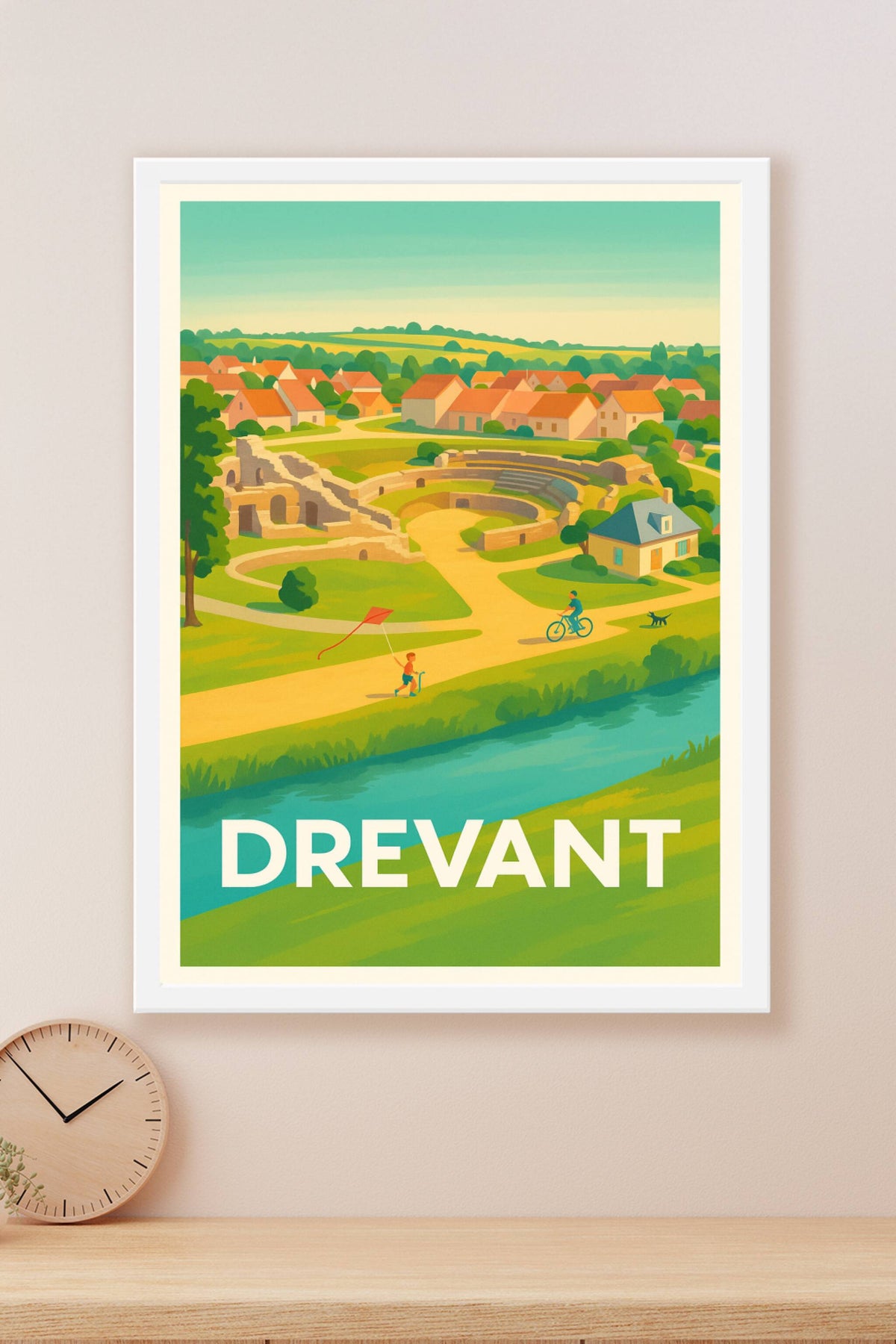 Affiche Drevant — Charme et histoire au cœur de la nature · poster d'art de Drevant
