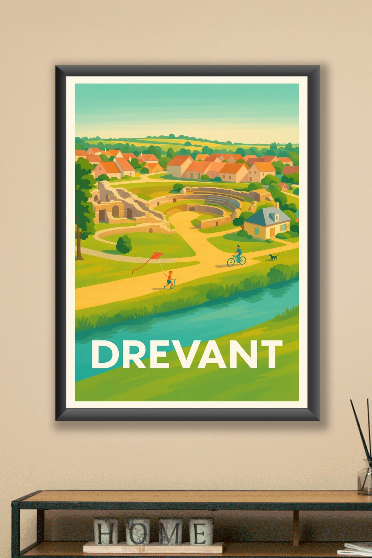 Affiche Drevant — Charme et histoire au cœur de la nature · poster d'art de Drevant