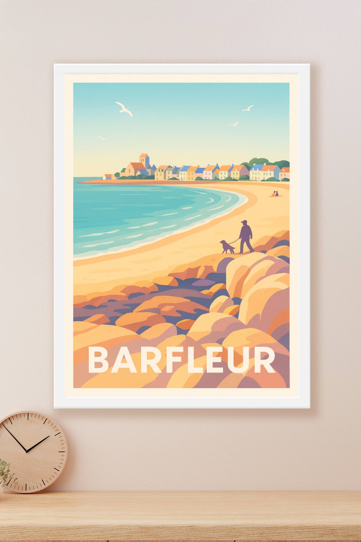 Affiche Barfleur — Charme côtier et douceur de vivre · poster d'art de Barfleur
