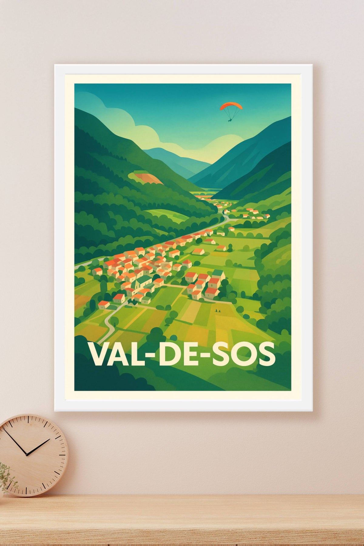 Affiche Val-de-Sos — Évasion et douceur en vallée pyrénéenne · poster d'art de Val-de-Sos