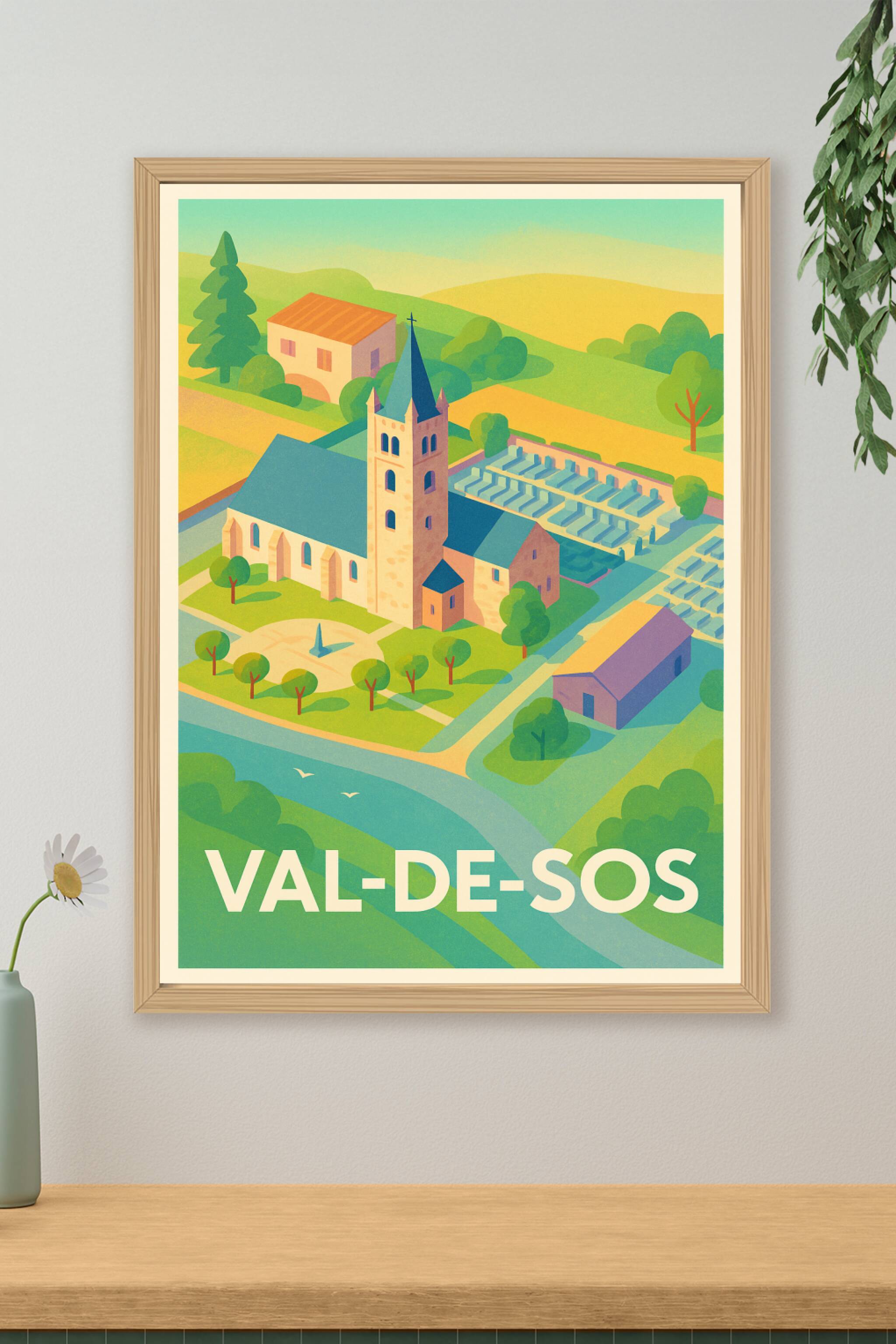 Affiche de Val-de-Sos - L'église pittoresque au cœur de la nature