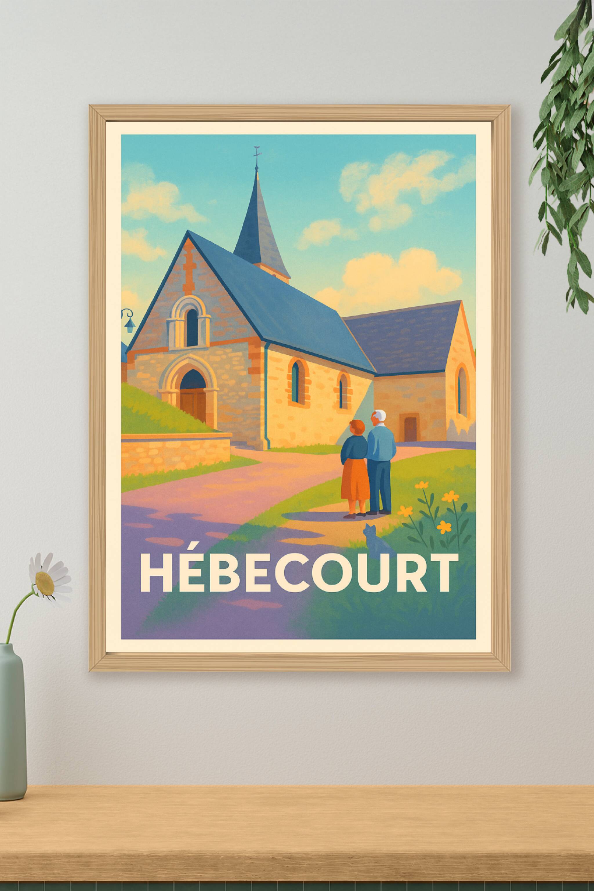 Affiche de Hébecourt - Tranquillité et charme à la campagne