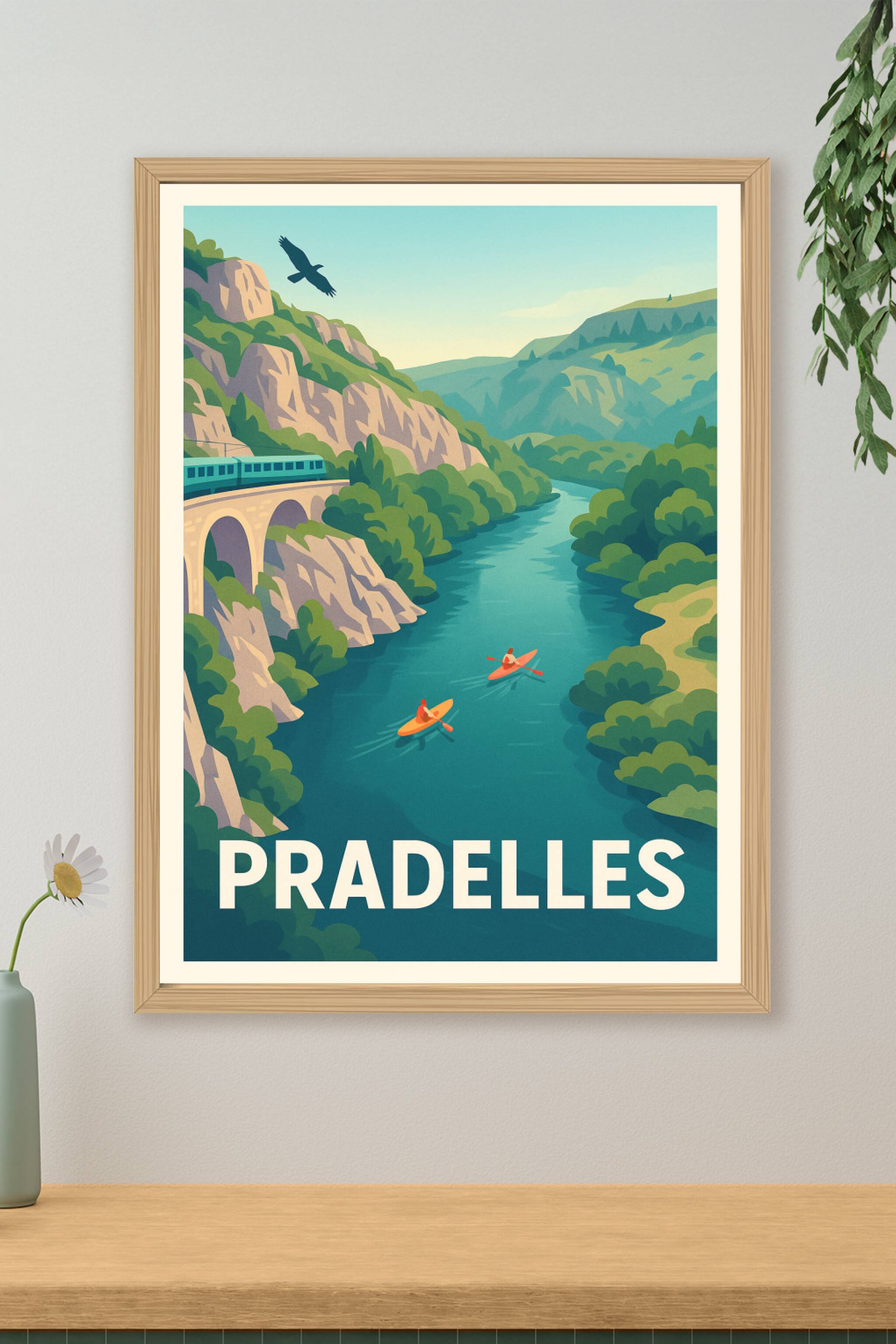 Affiche de Pradelles - Évasion nature au fil de l'eau