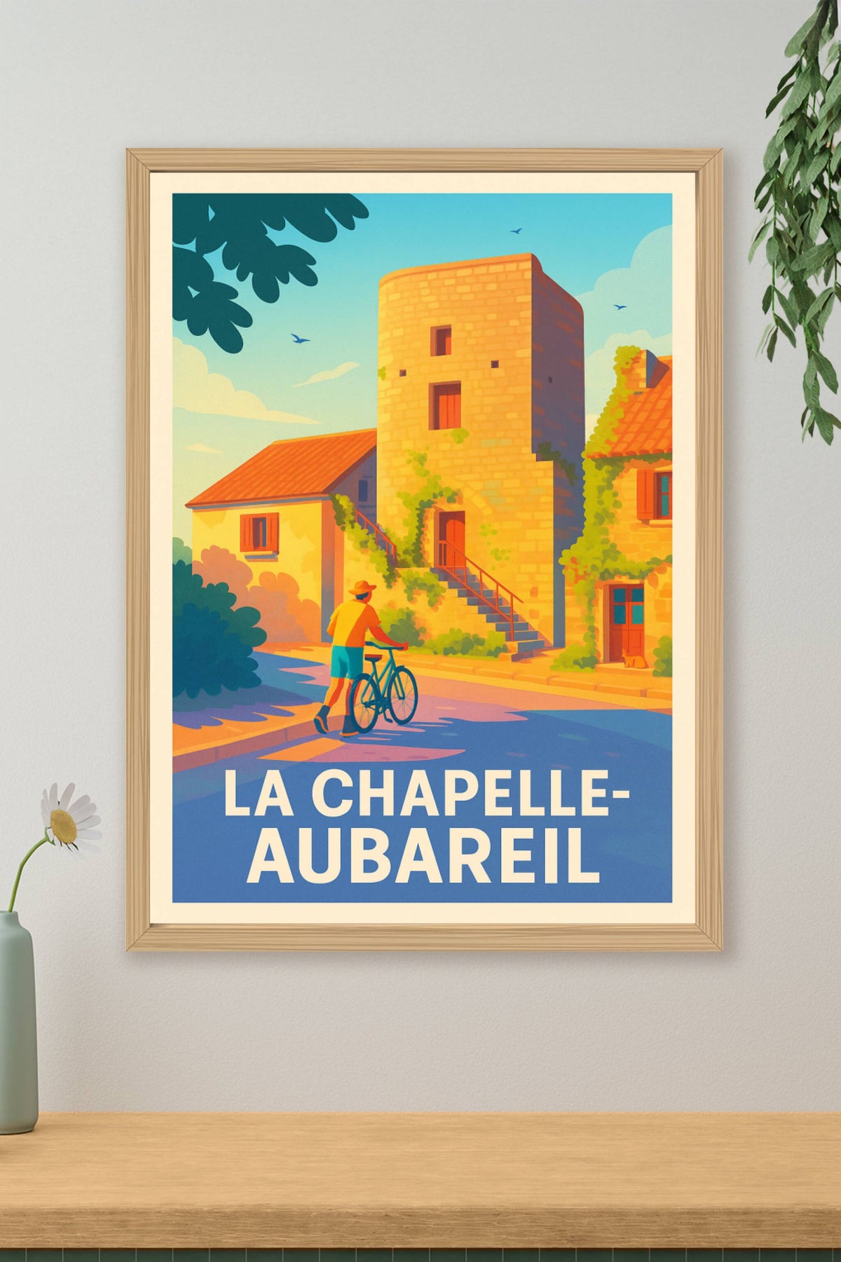 Affiche La Chapelle-Aubareil — Évasion et lumière au cœur du Périgord · poster d'art de La Chapelle-Aubareil