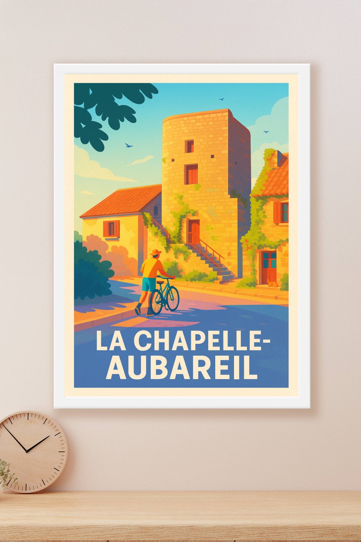 Affiche La Chapelle-Aubareil — Évasion et lumière au cœur du Périgord · poster d'art de La Chapelle-Aubareil