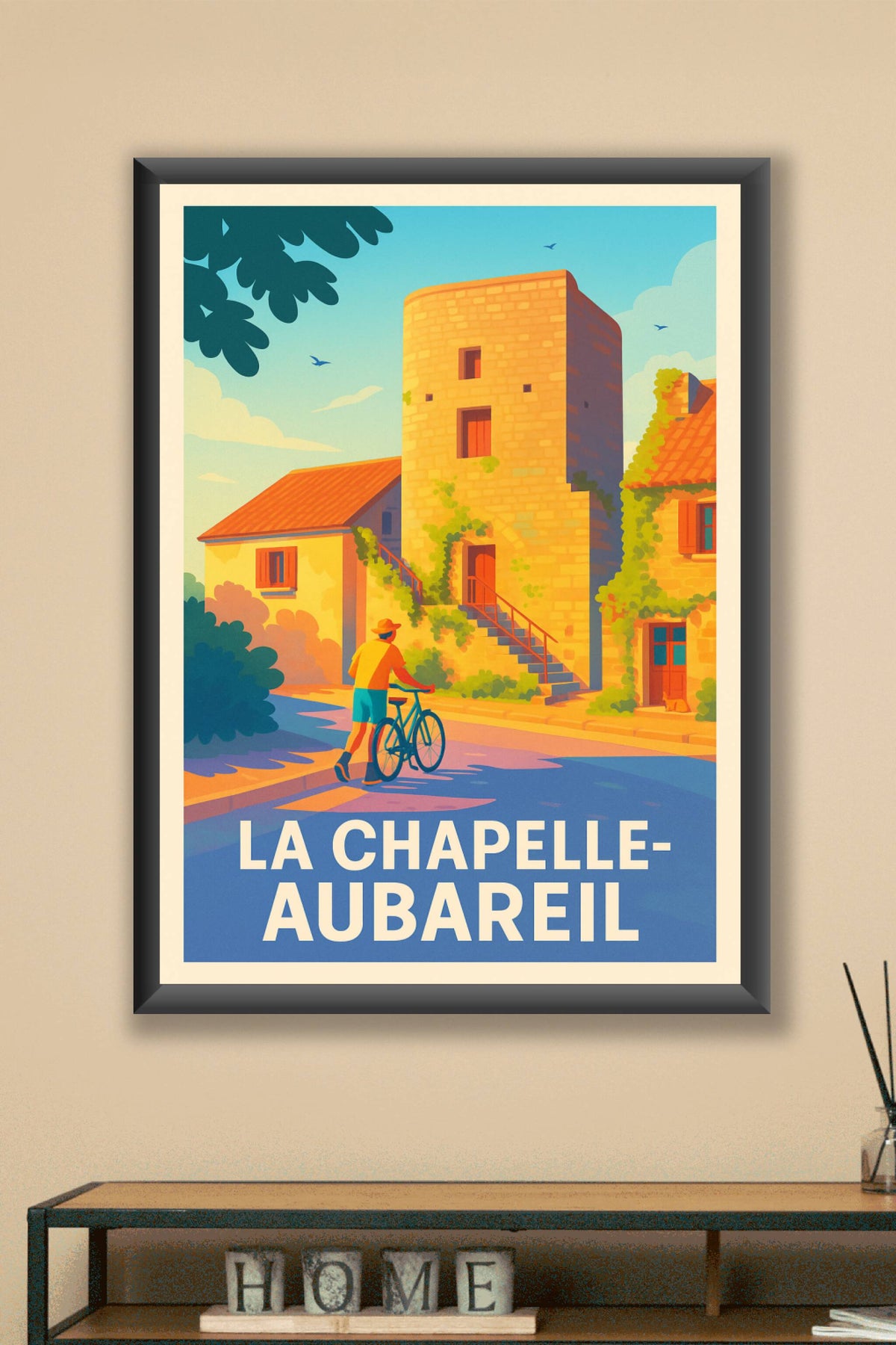 Affiche La Chapelle-Aubareil — Évasion et lumière au cœur du Périgord · poster d'art de La Chapelle-Aubareil