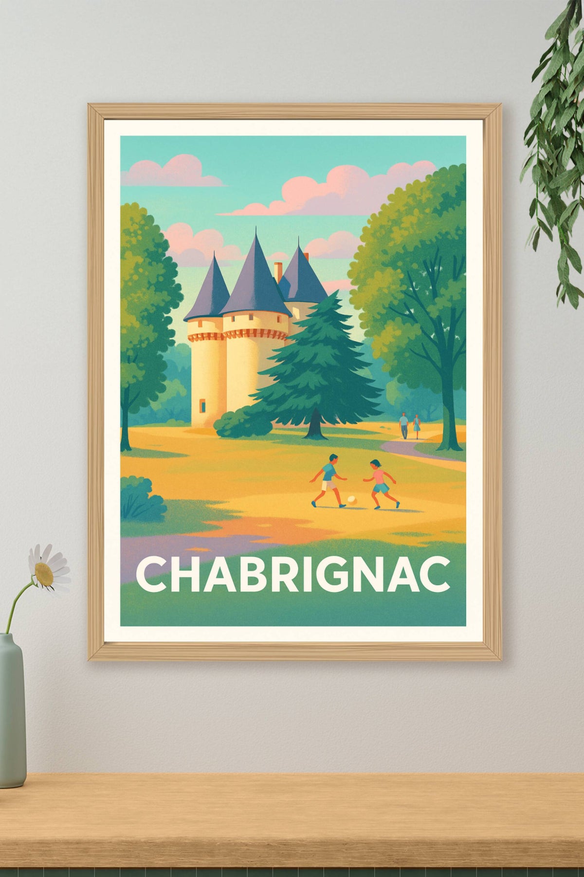 Affiche Chabrignac — Charme bucolique et patrimoine historique · poster d'art de Chabrignac