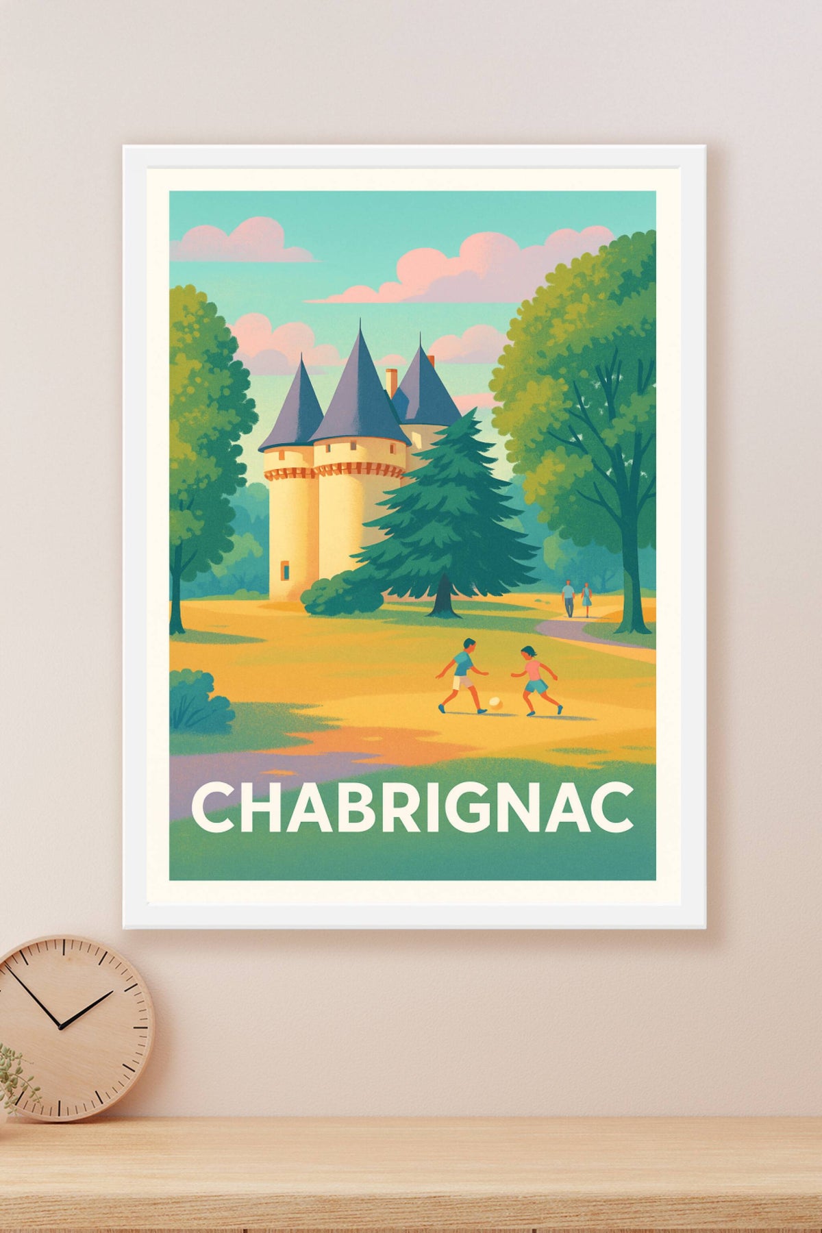 Affiche Chabrignac — Charme bucolique et patrimoine historique · poster d'art de Chabrignac