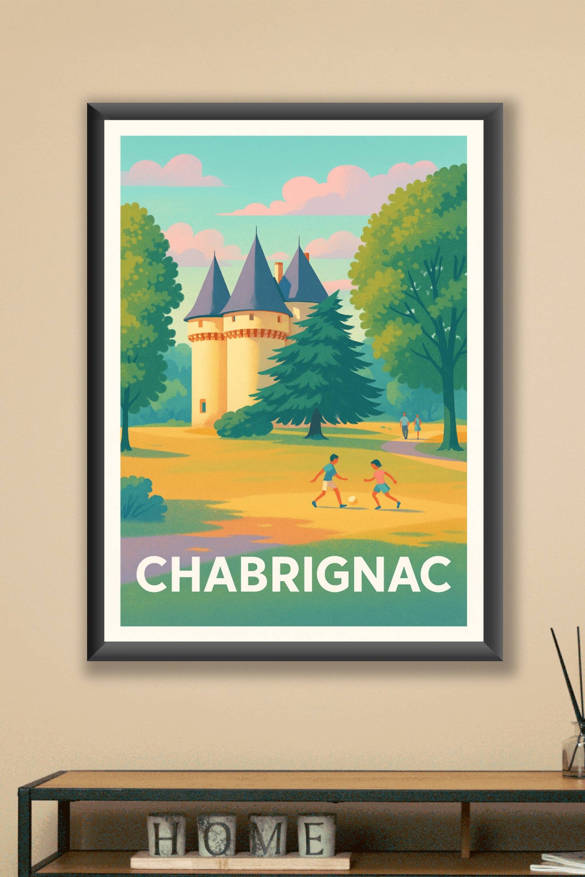 Affiche Chabrignac — Charme bucolique et patrimoine historique · poster d'art de Chabrignac