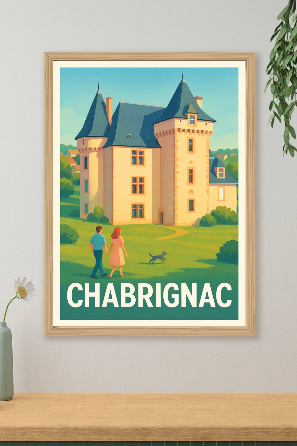 Affiche Chabrignac — Charme et sérénité au cœur du patrimoine · poster d'art de Chabrignac