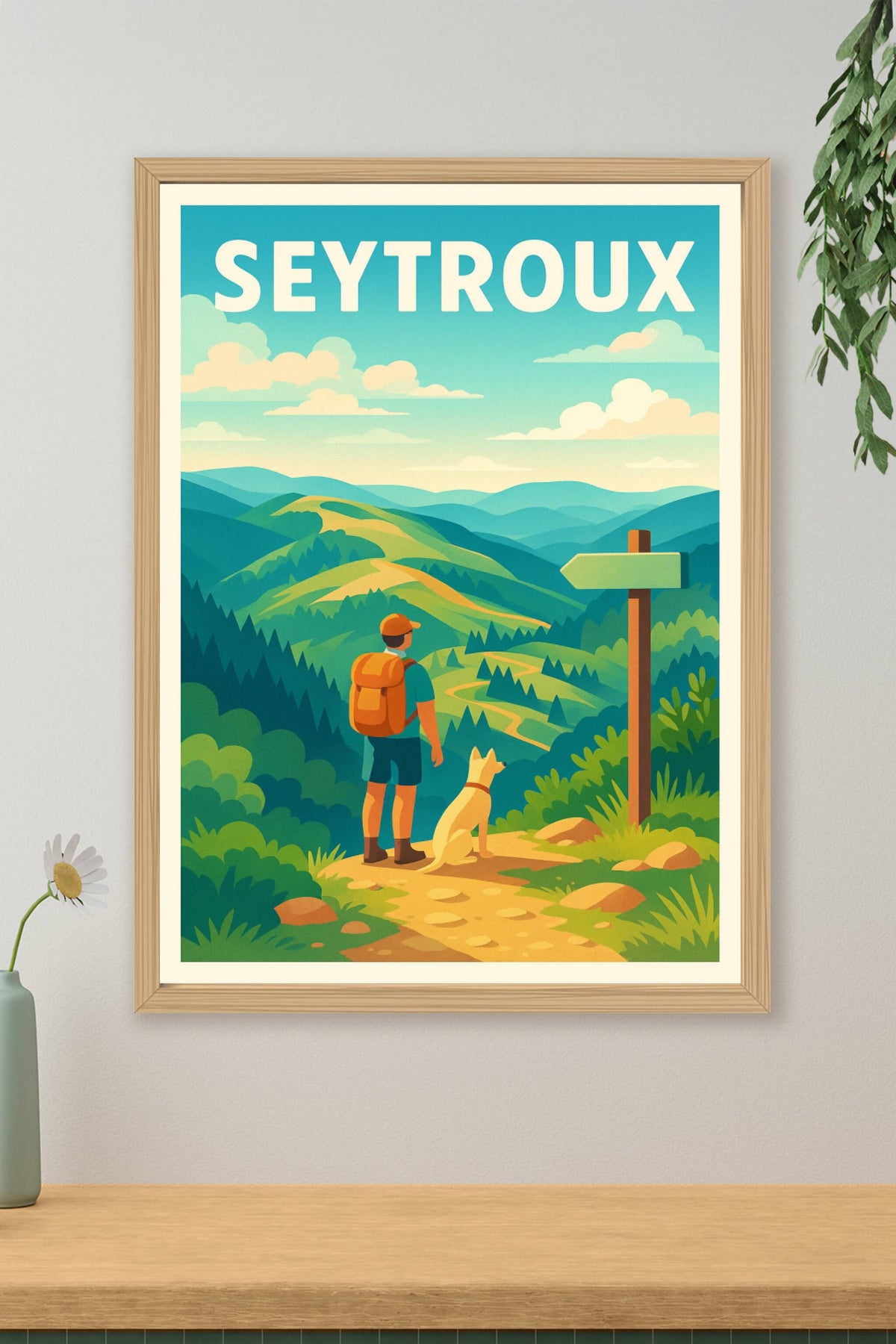 Affiche Seytroux — Randonnée et nature à l'infini · poster d'art de Seytroux