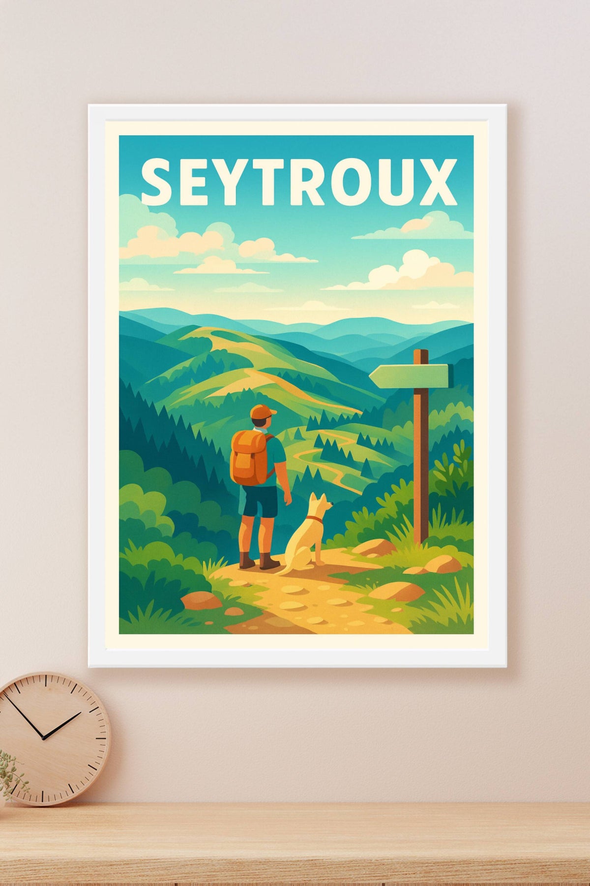 Affiche Seytroux — Randonnée et nature à l'infini · poster d'art de Seytroux