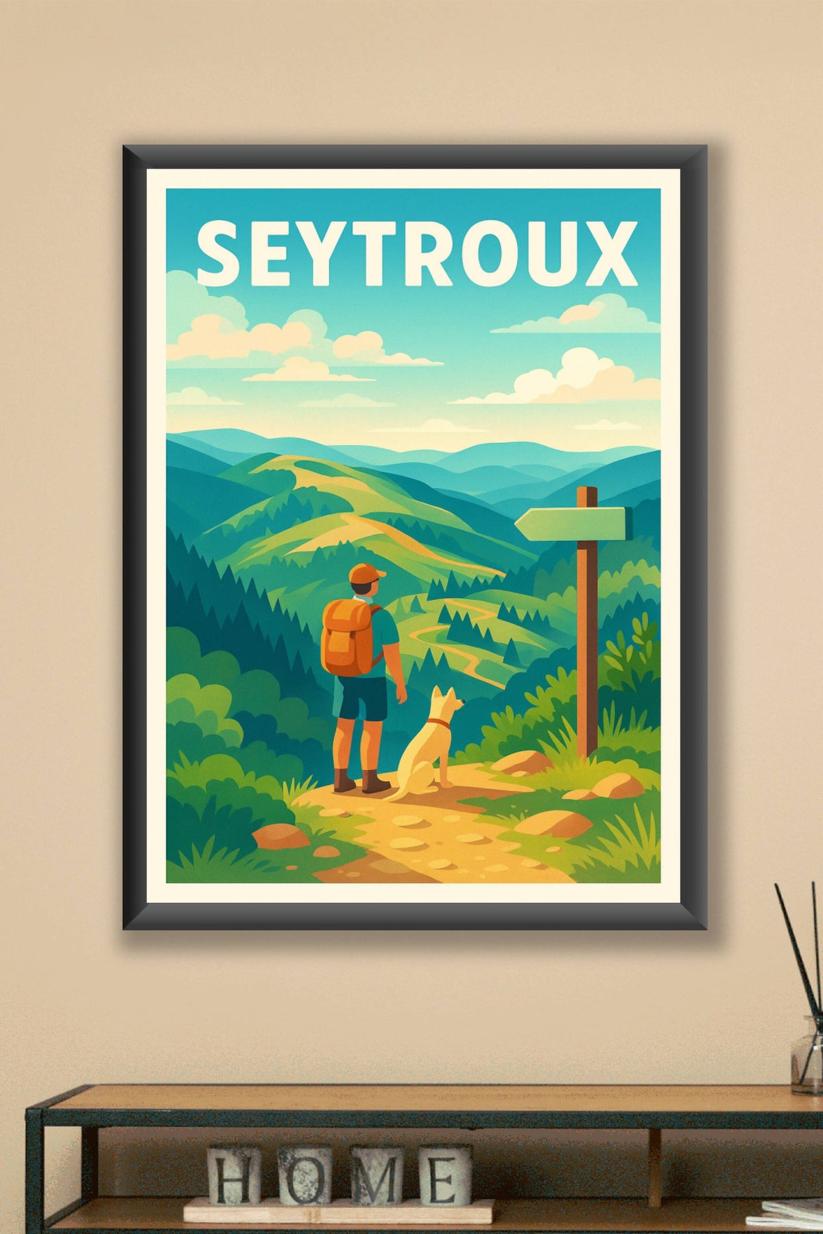 Affiche Seytroux — Randonnée et nature à l'infini · poster d'art de Seytroux