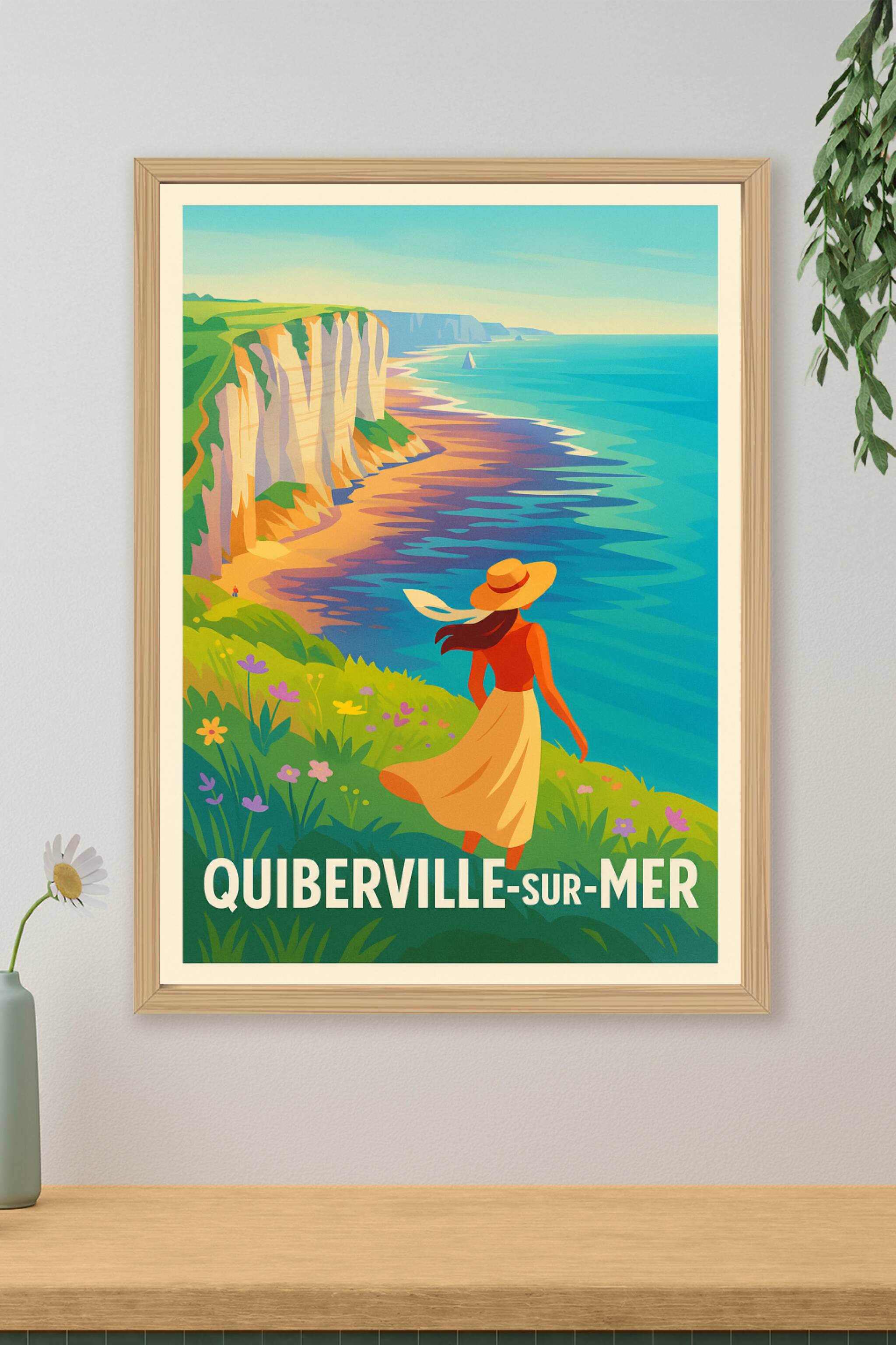 Affiche de Quiberville-sur-Mer - Évasion et douceur normande