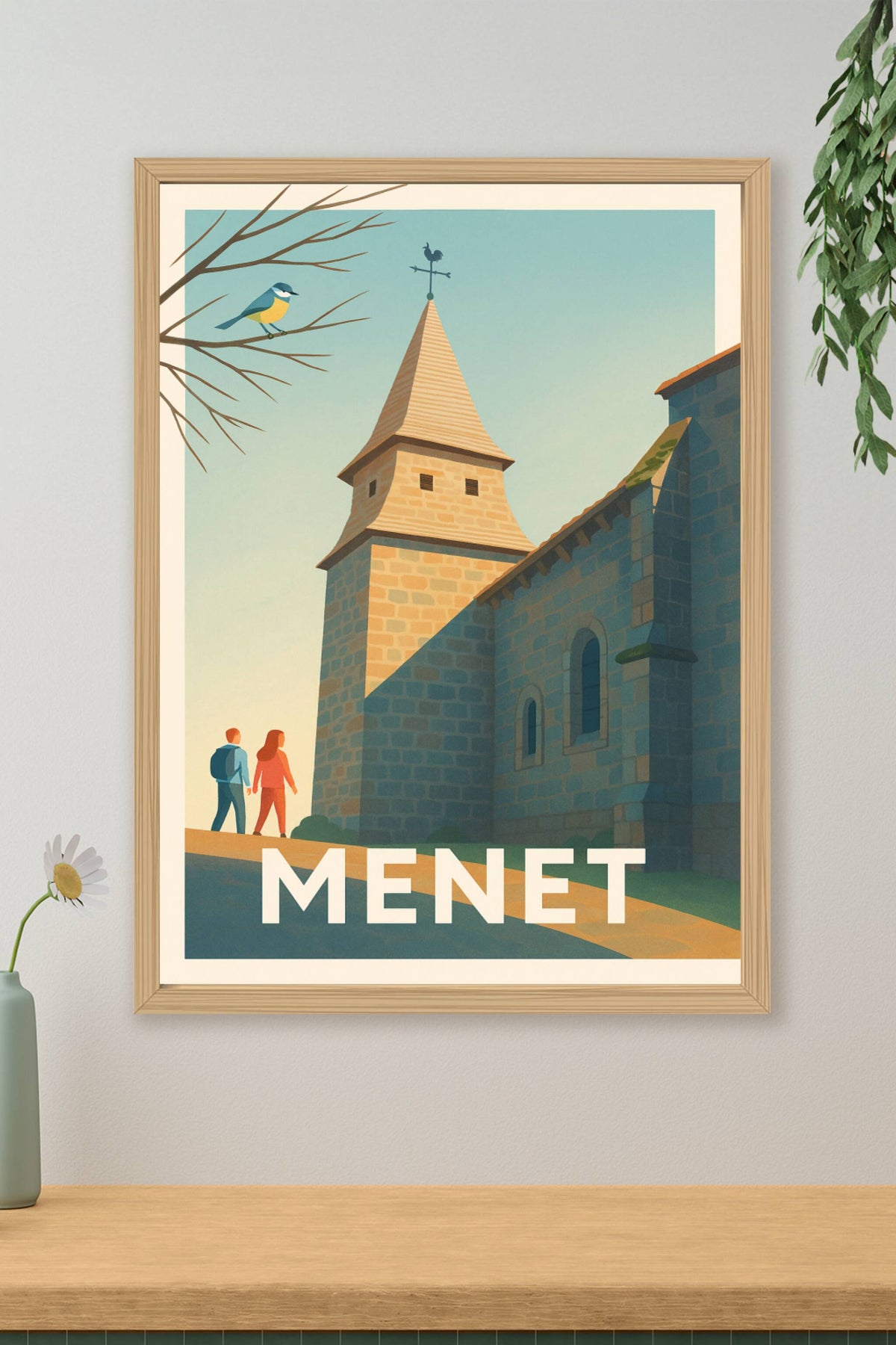 Affiche Menet — Voyage au cœur d’un village pittoresque · poster d'art de Menet
