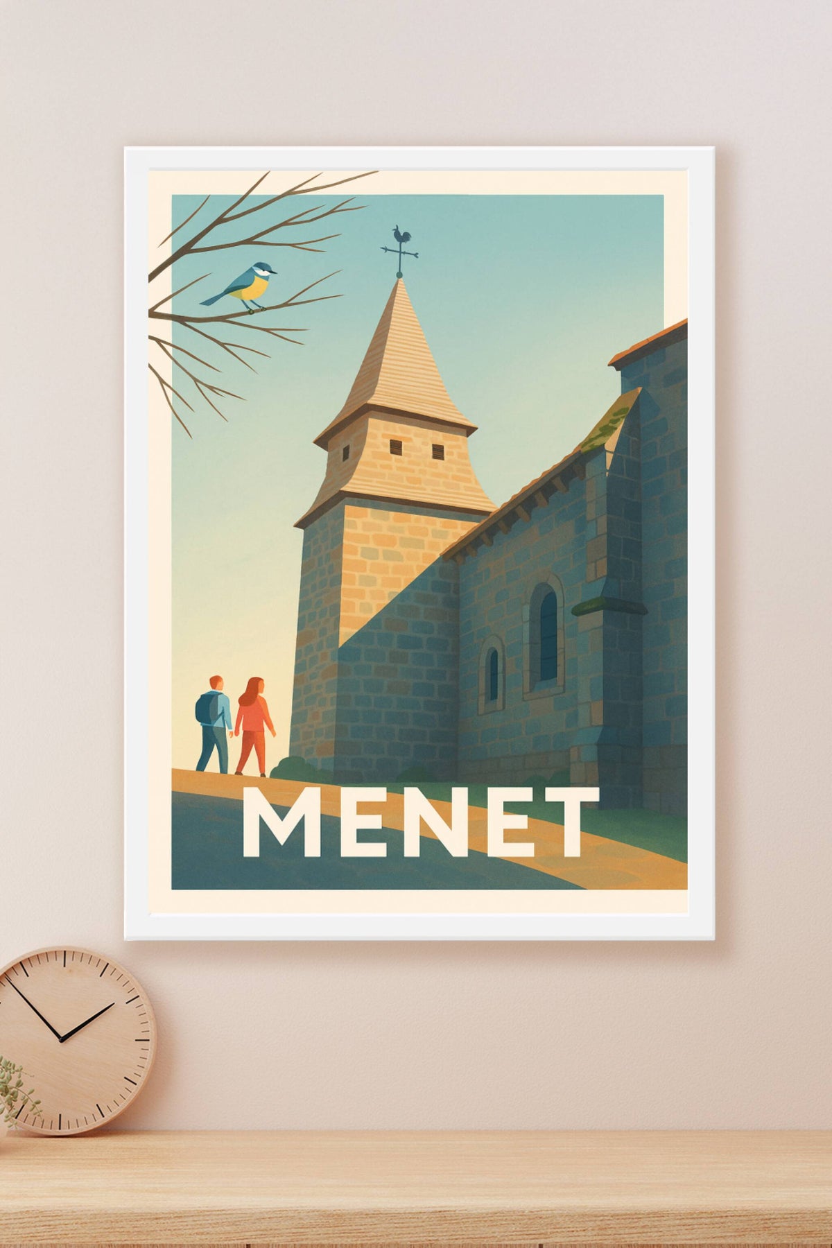 Affiche Menet — Voyage au cœur d’un village pittoresque · poster d'art de Menet