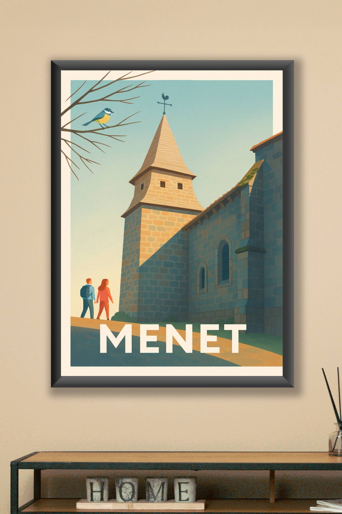 Affiche Menet — Voyage au cœur d’un village pittoresque · poster d'art de Menet