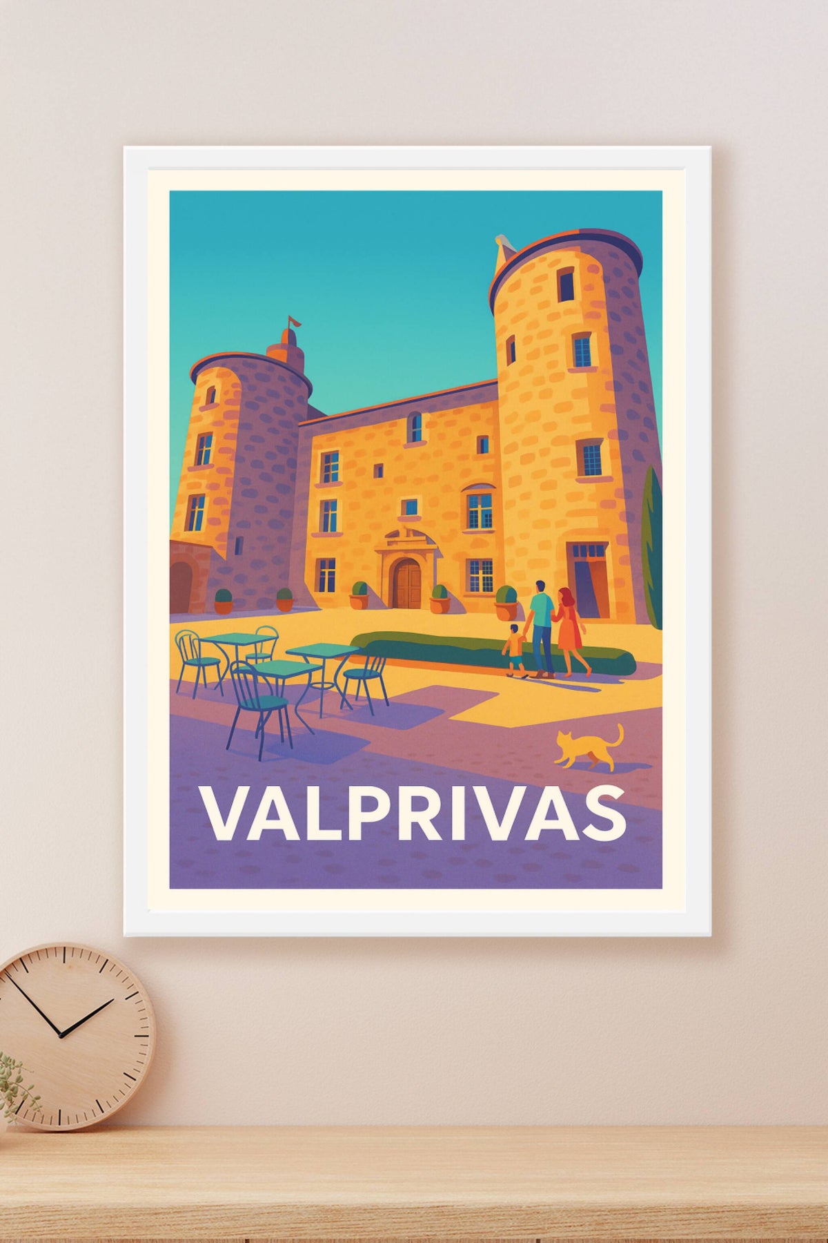 Affiche Valprivas — Charme médiéval et douceur de vivre · poster d'art de Valprivas