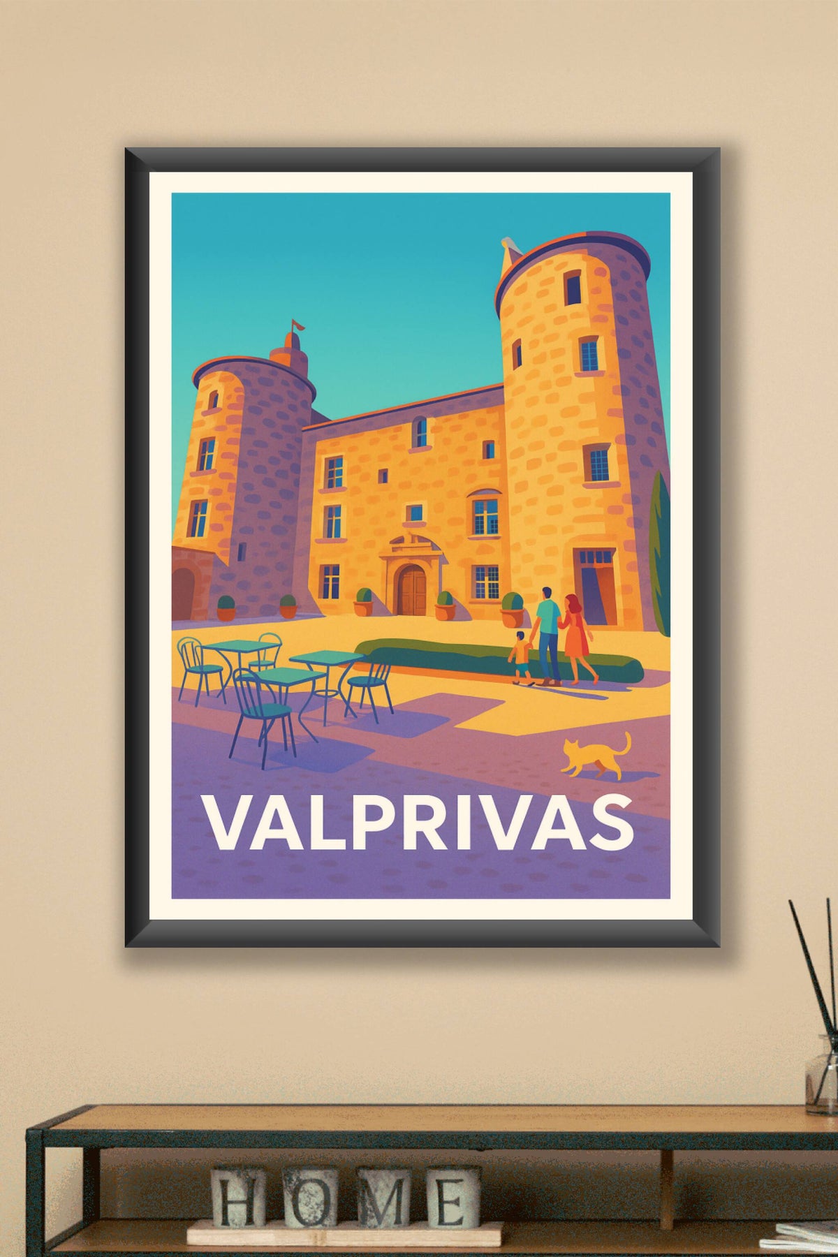 Affiche Valprivas — Charme médiéval et douceur de vivre · poster d'art de Valprivas