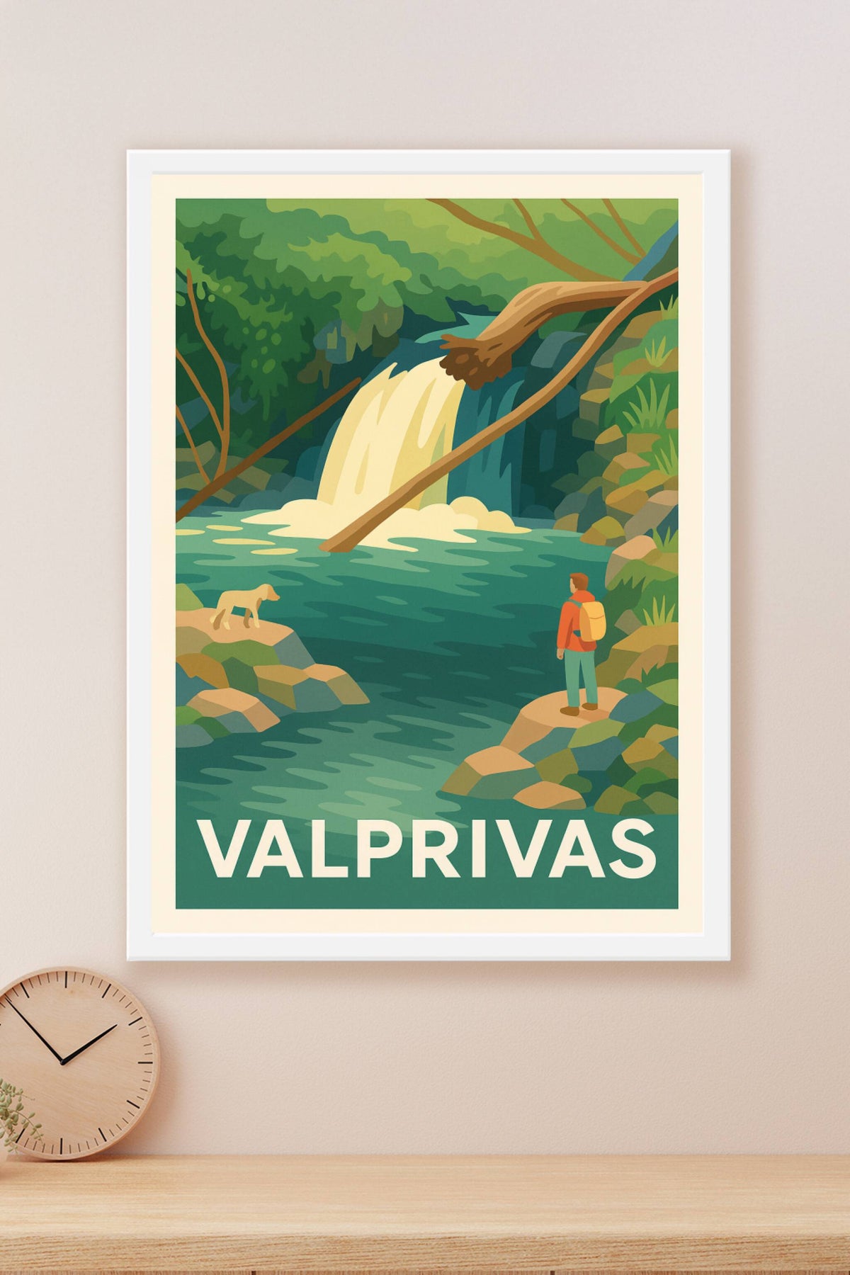 Affiche Valprivas — Évasion nature et cascades apaisantes · poster d'art de Valprivas
