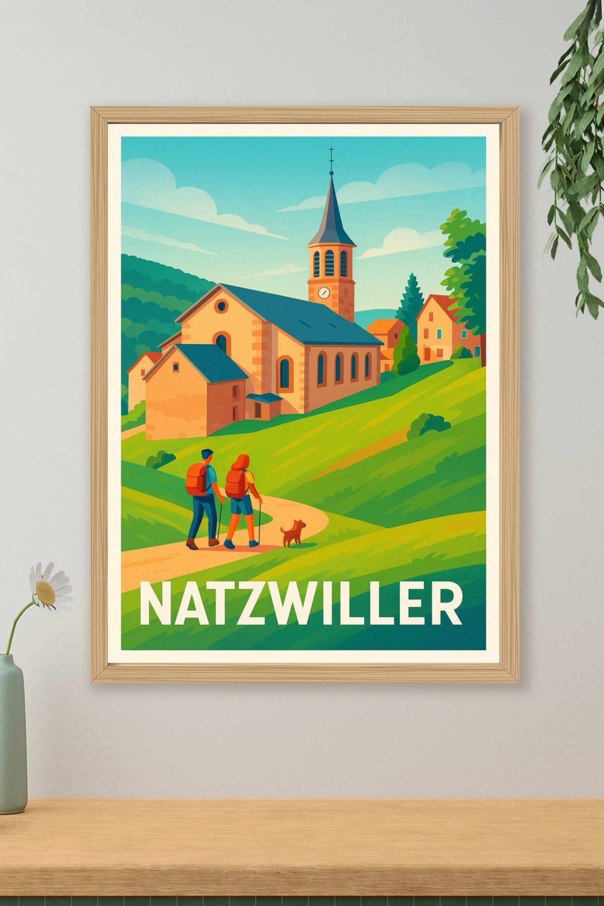 Affiche Natzwiller — Évasion nature et patrimoine · poster d'art de Natzwiller