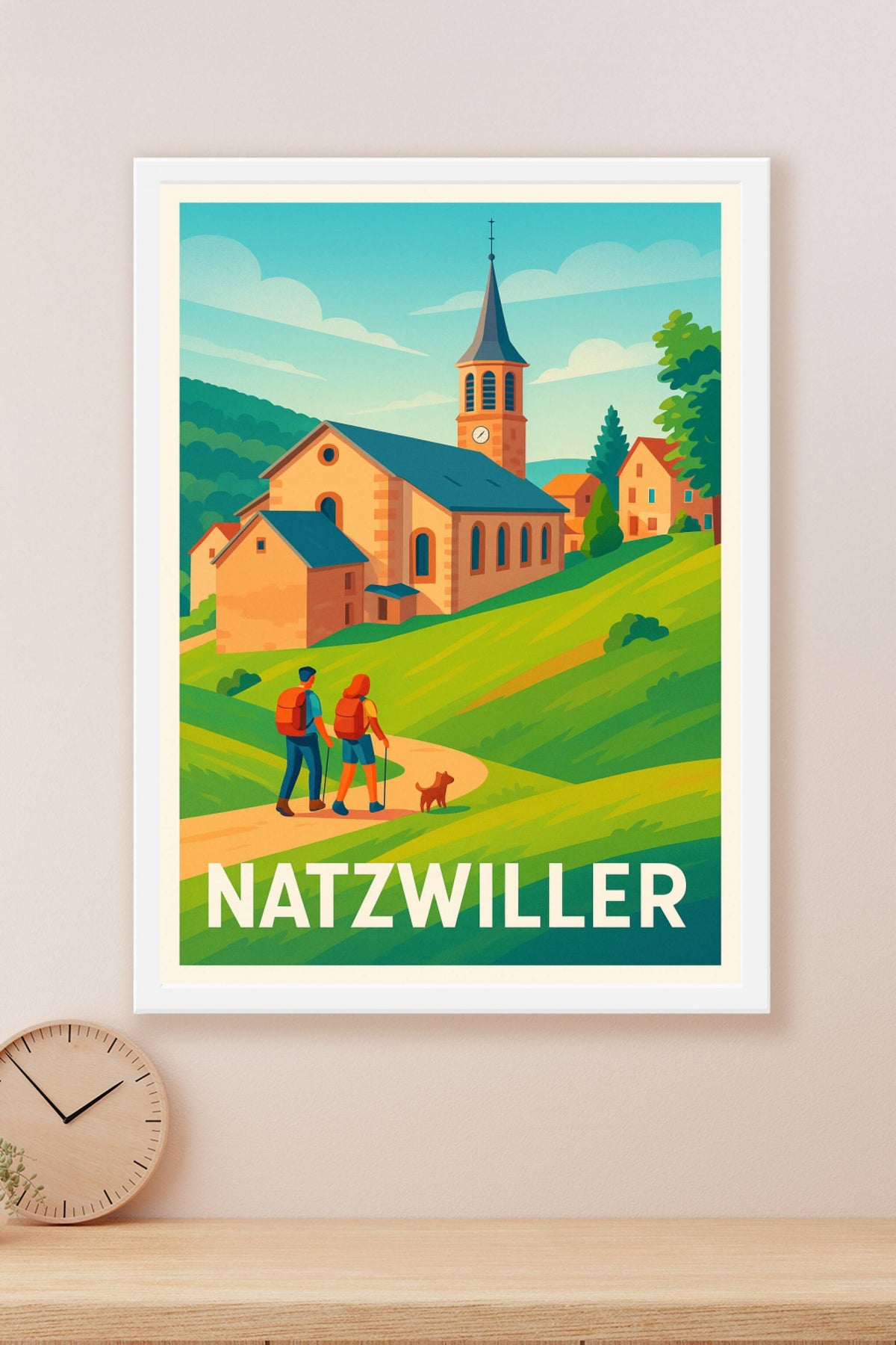 Affiche Natzwiller — Évasion nature et patrimoine · poster d'art de Natzwiller