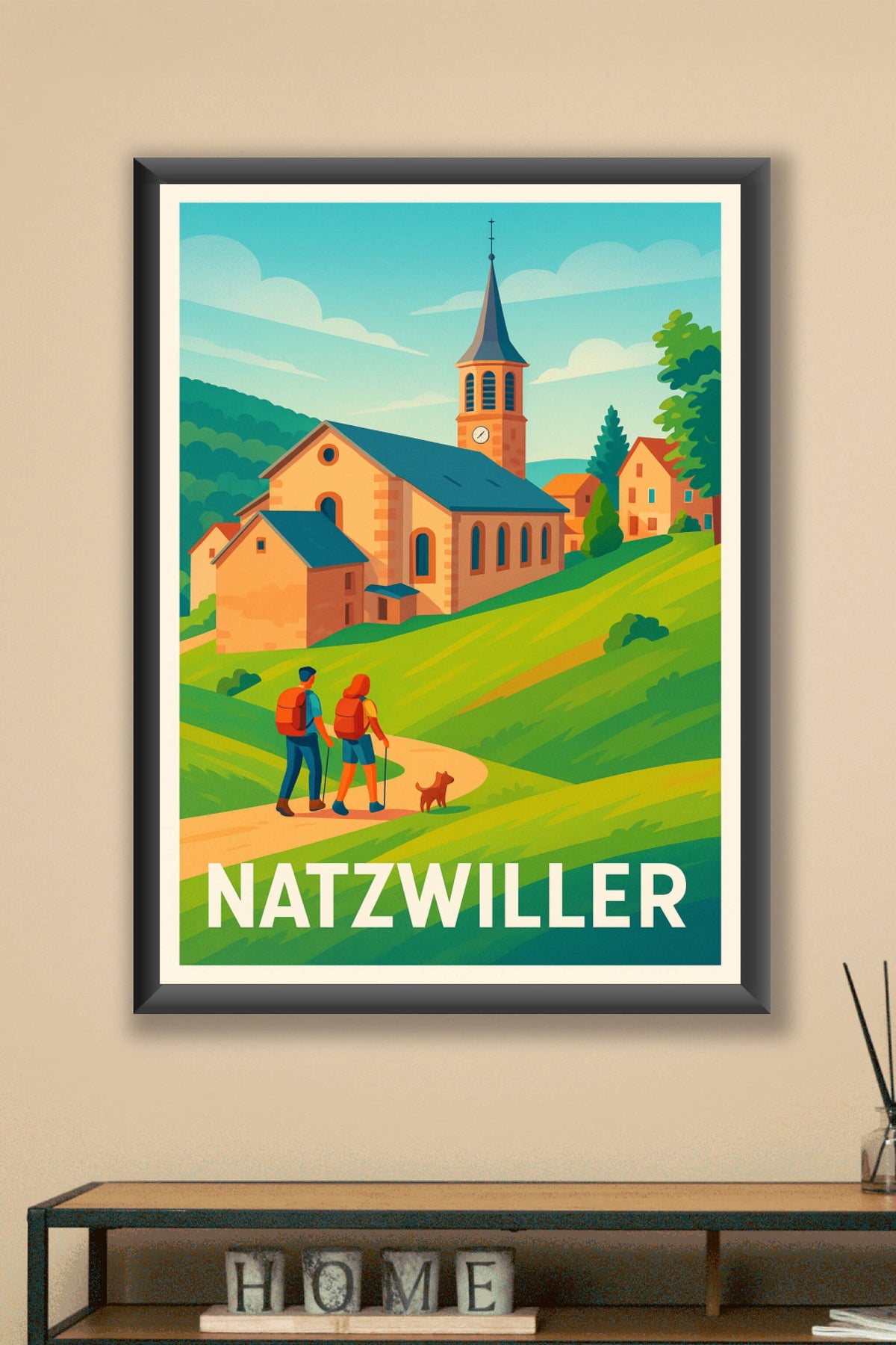 Affiche Natzwiller — Évasion nature et patrimoine · poster d'art de Natzwiller