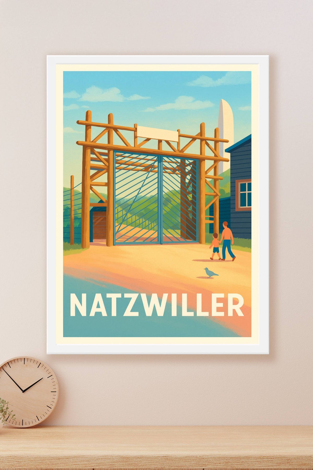 Affiche Natzwiller — Mémoire et Histoire en Douceur · poster d'art de Natzwiller