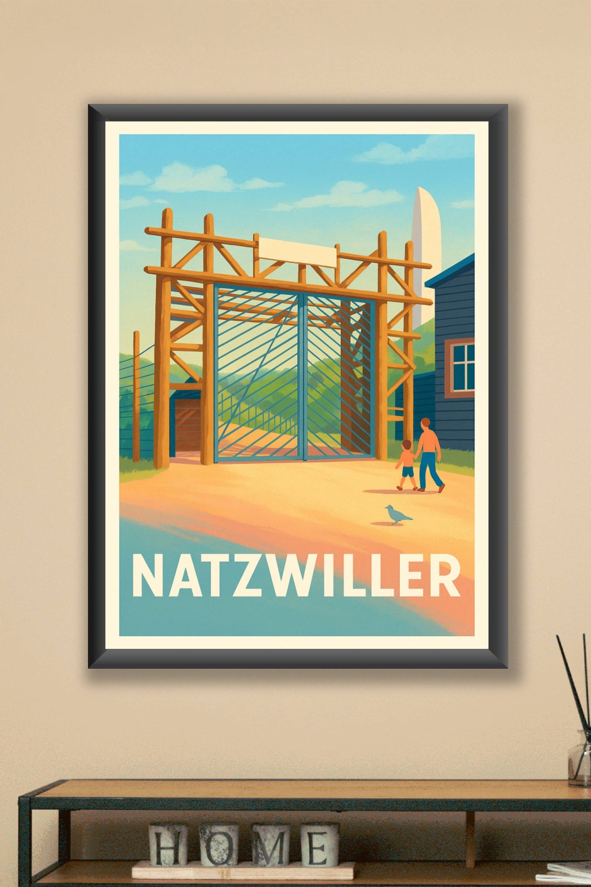 Affiche Natzwiller — Mémoire et Histoire en Douceur · poster d'art de Natzwiller