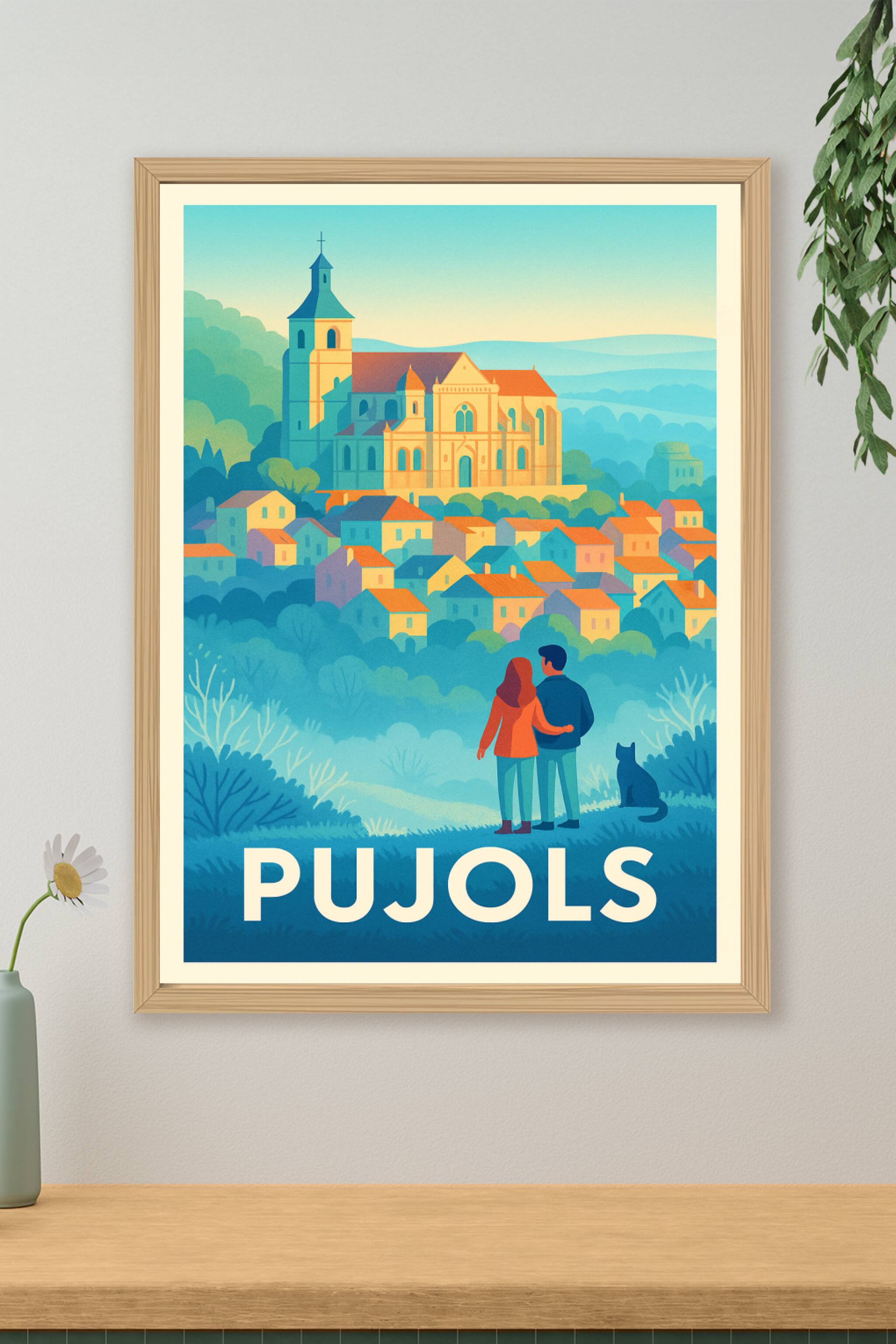 Affiche de Pujols - Romance et charme au cœur du village perché