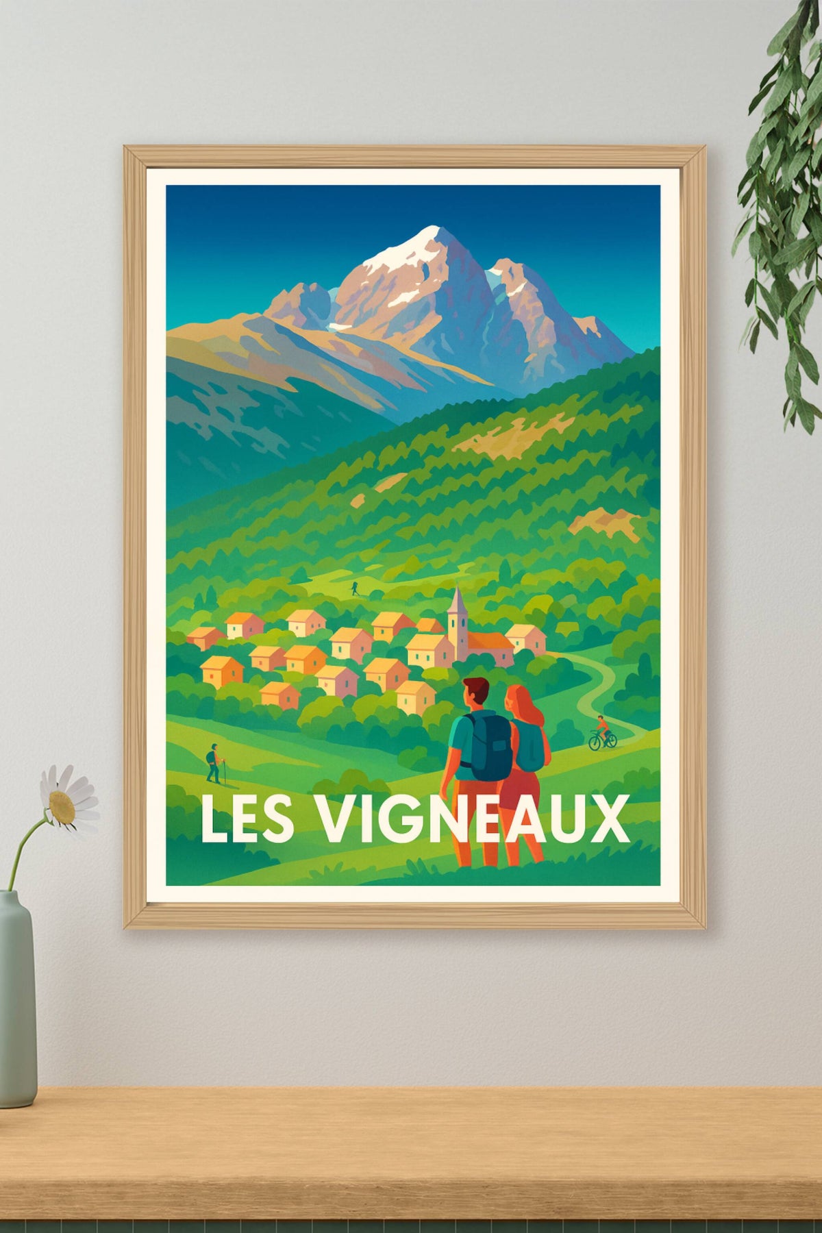 Affiche Les Vigneaux — Invitation à la nature alpine · poster d'art de Les Vigneaux