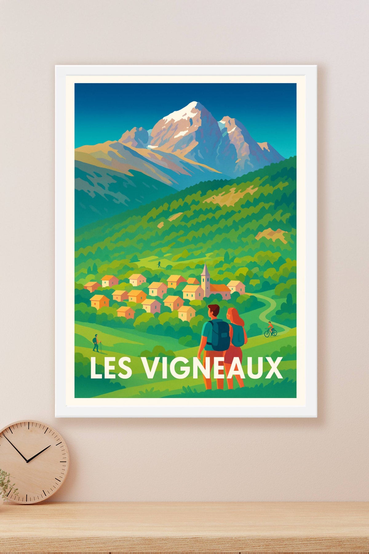 Affiche Les Vigneaux — Invitation à la nature alpine · poster d'art de Les Vigneaux