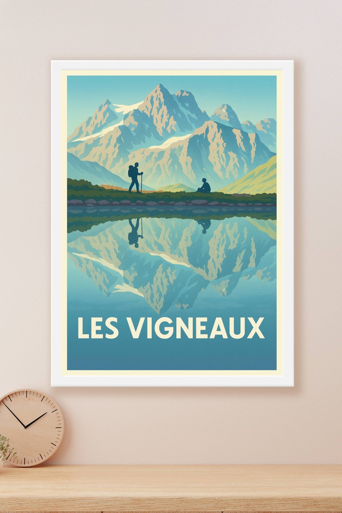 Affiche Les Vigneaux — Escapade au cœur des montagnes alpines · poster d'art de Les Vigneaux
