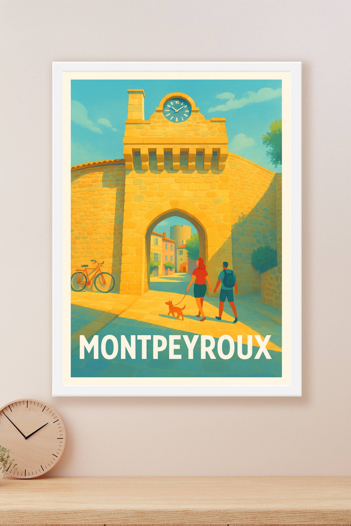Affiche Montpeyroux — Promenade au cœur de l'histoire · poster d'art de Montpeyroux