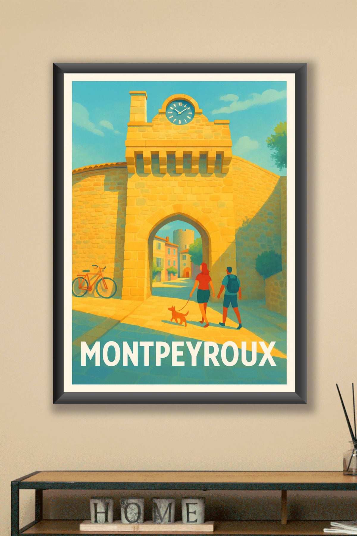 Affiche Montpeyroux — Promenade au cœur de l'histoire · poster d'art de Montpeyroux