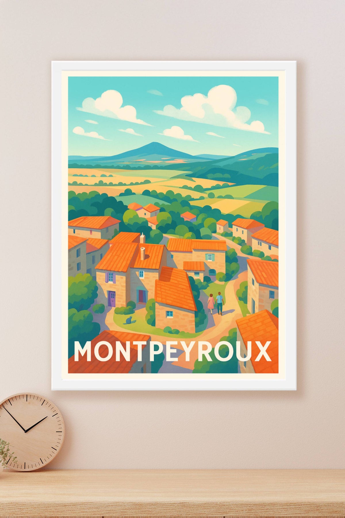 Affiche Montpeyroux — Charme authentique au cœur du village · poster d'art de Montpeyroux