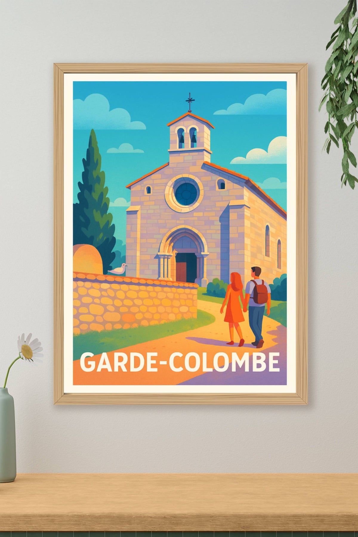 Affiche Garde-Colombe — Charme et Sérénité Provençale · poster d'art de Garde-Colombe
