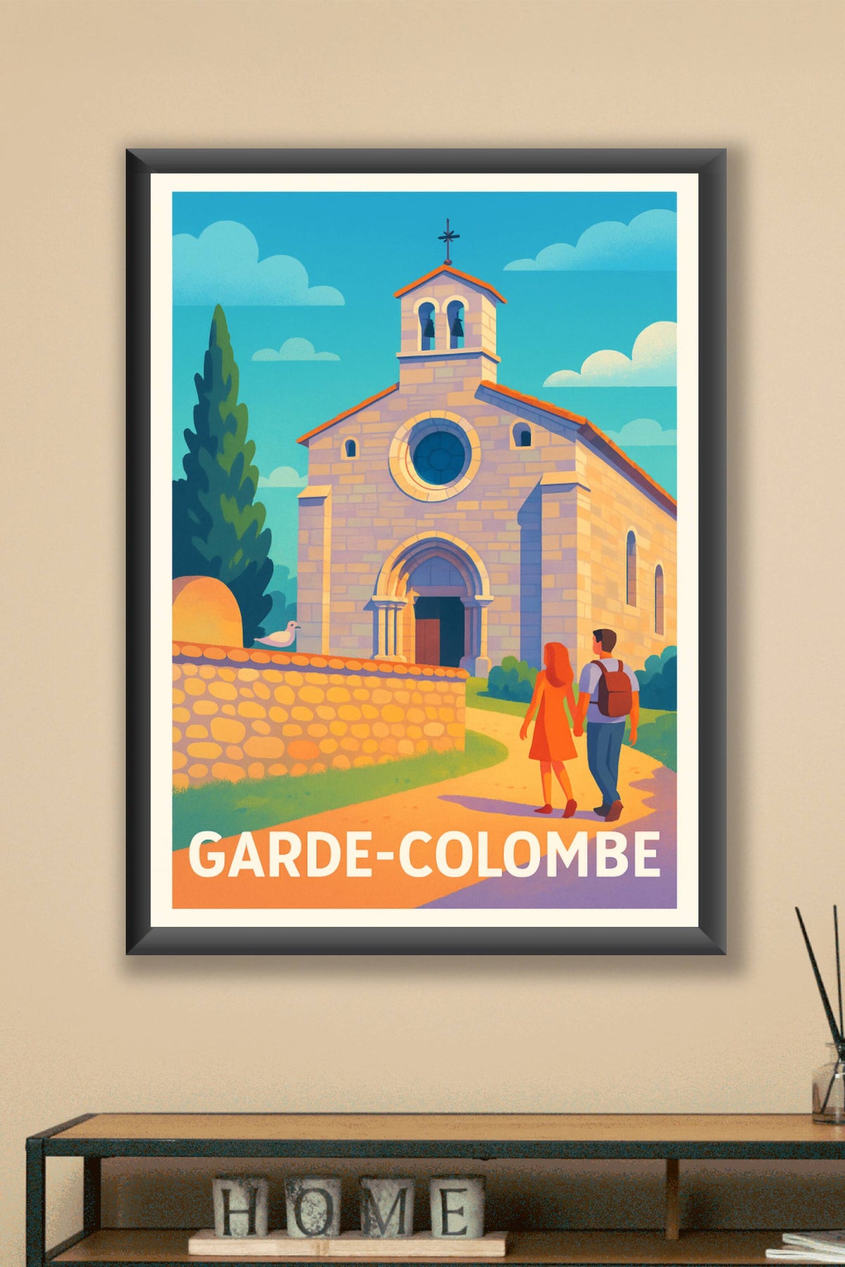 Affiche Garde-Colombe — Charme et Sérénité Provençale · poster d'art de Garde-Colombe