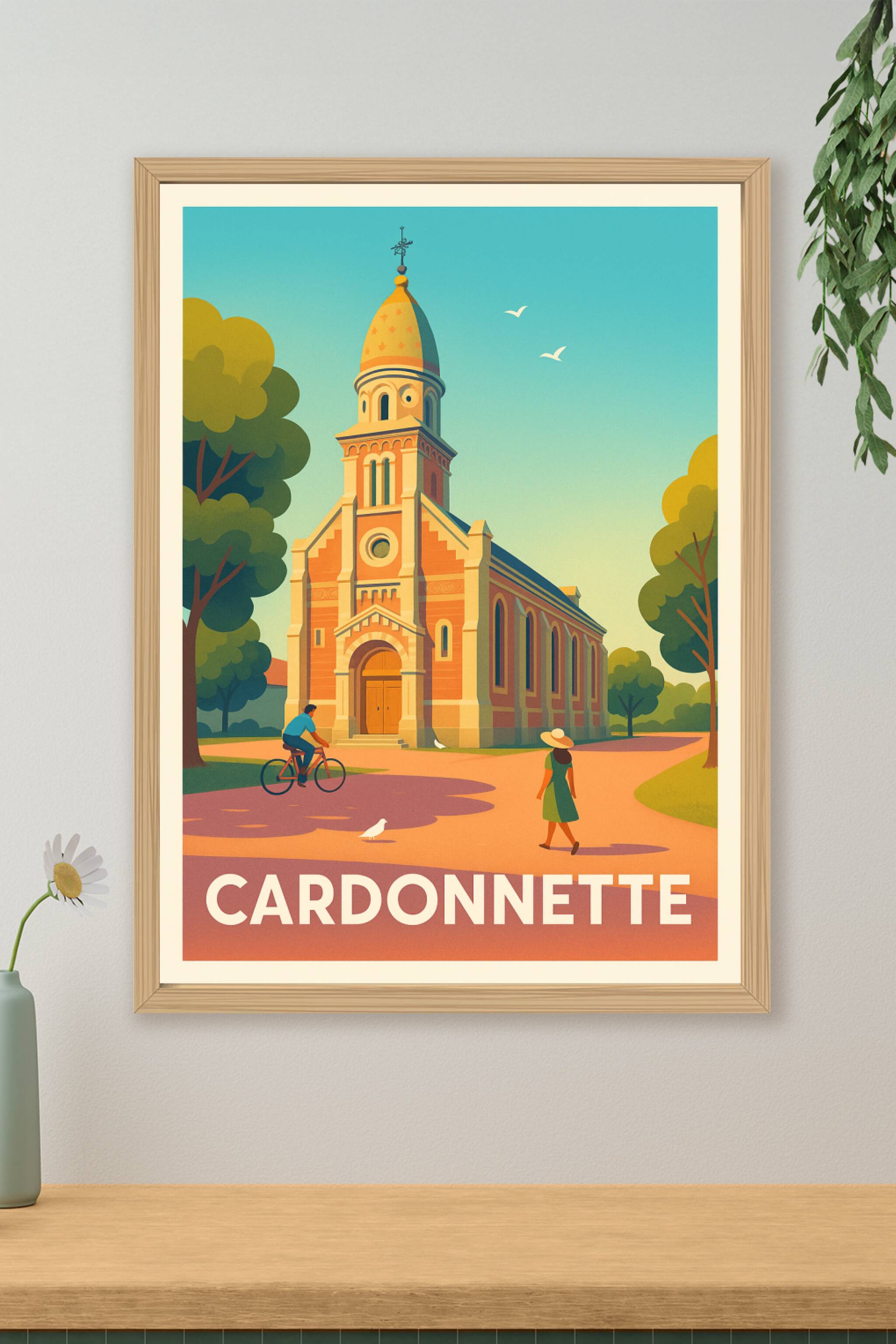 Affiche de Cardonnette - Charme paisible d'une église locale