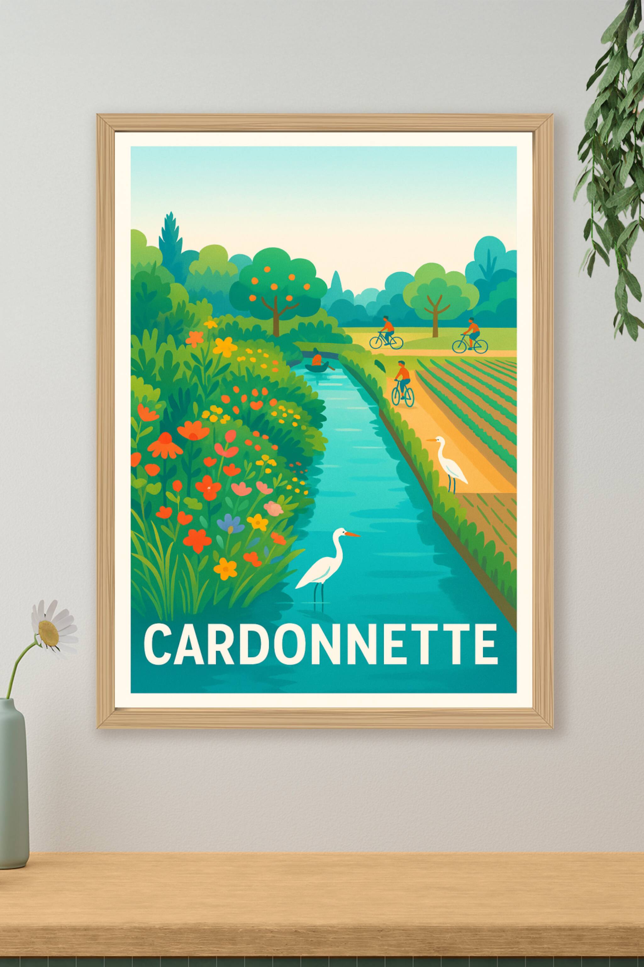 Affiche de Cardonnette - Sérénité champêtre et nature vibrante