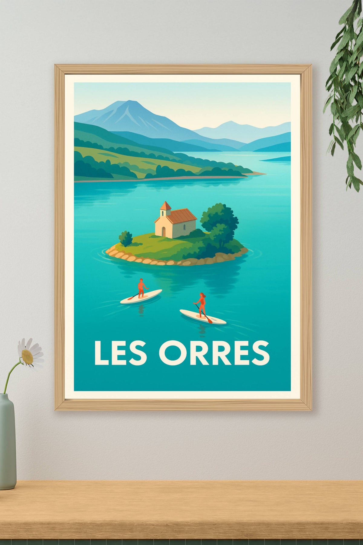 Affiche Les Orres — Évasion et sérénité au cœur des Alpes · poster d'art de Les Orres