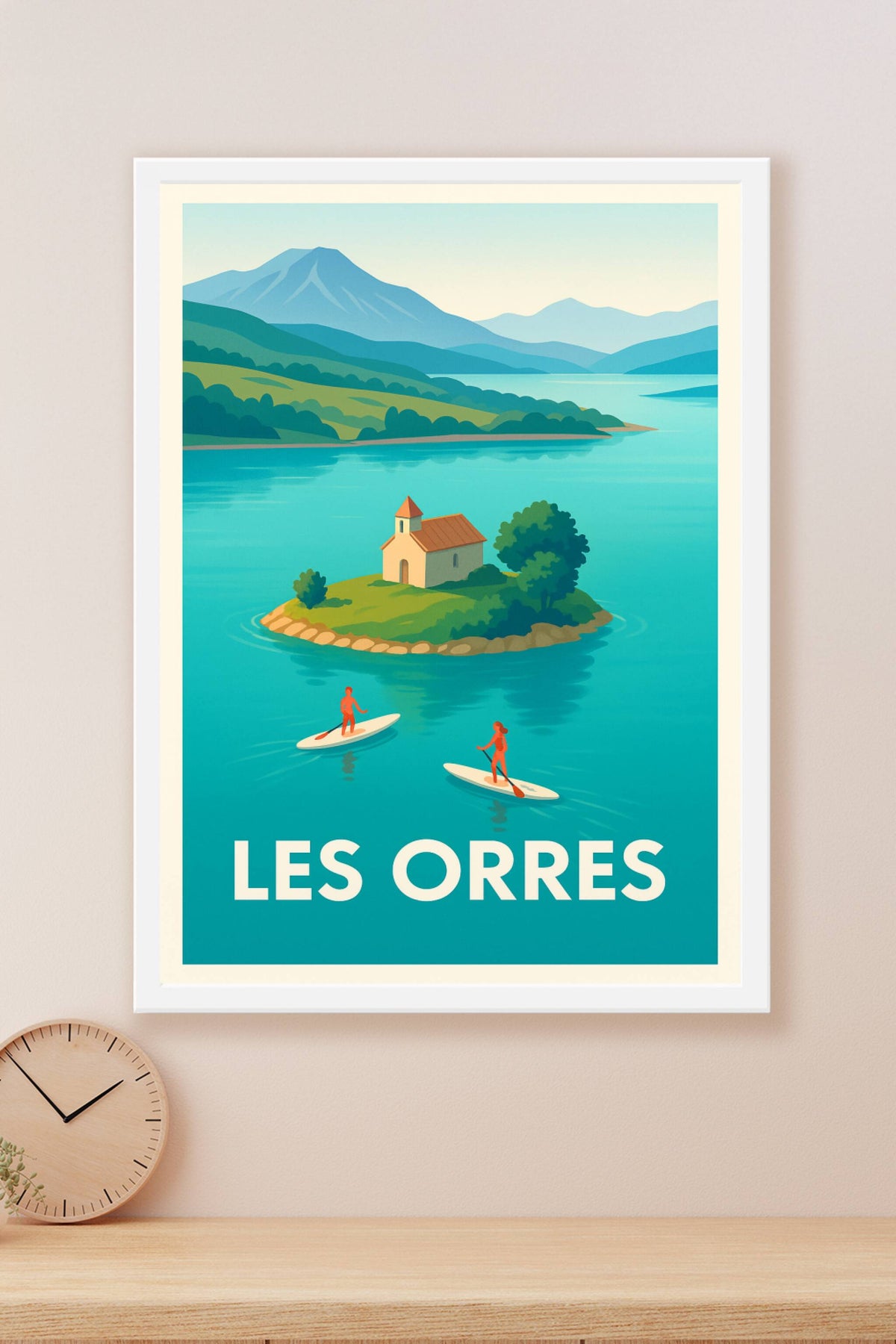Affiche Les Orres — Évasion et sérénité au cœur des Alpes · poster d'art de Les Orres