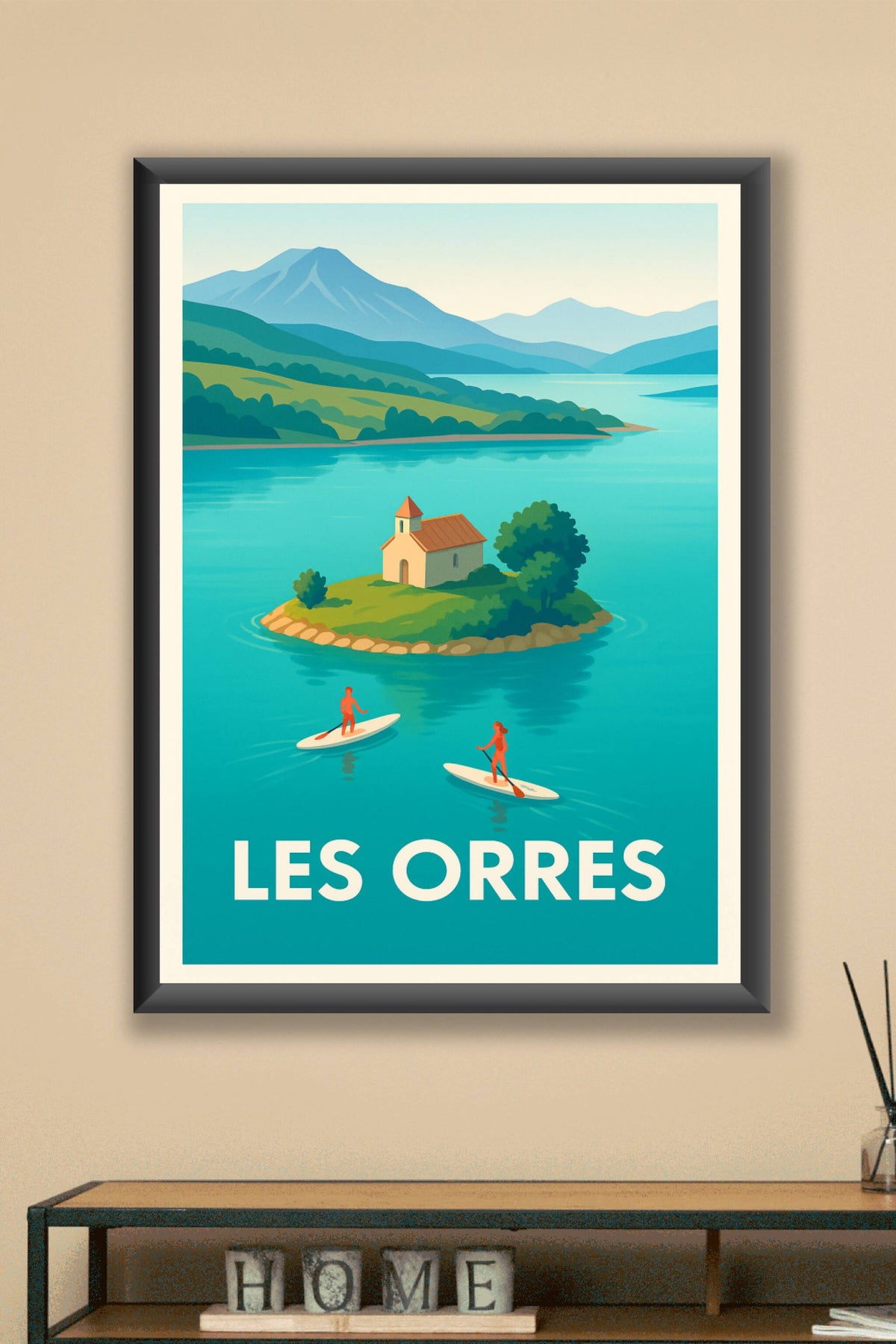 Affiche Les Orres — Évasion et sérénité au cœur des Alpes · poster d'art de Les Orres