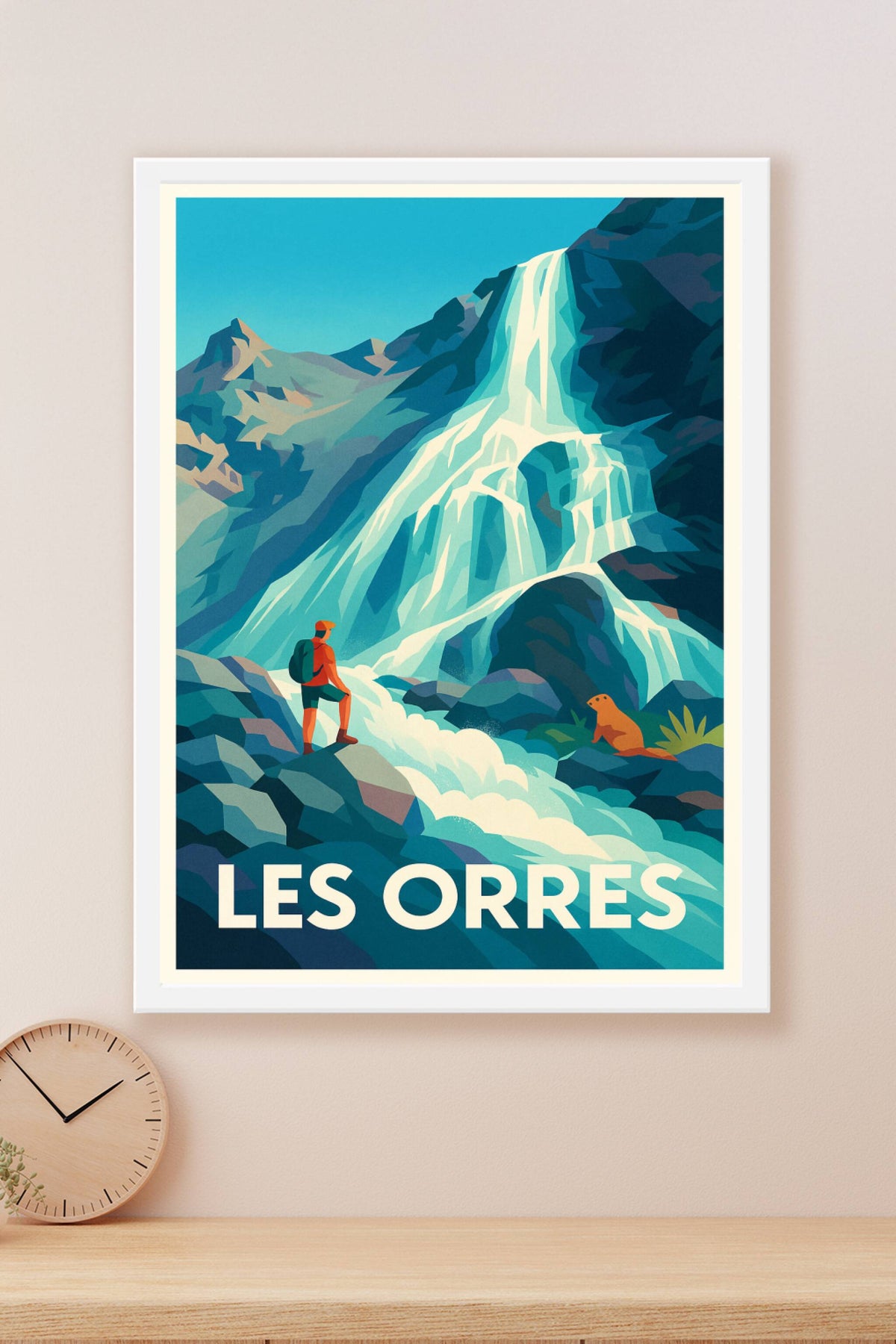 Affiche Les Orres — Nature et aventure au cœur des Alpes · poster d'art de Les Orres