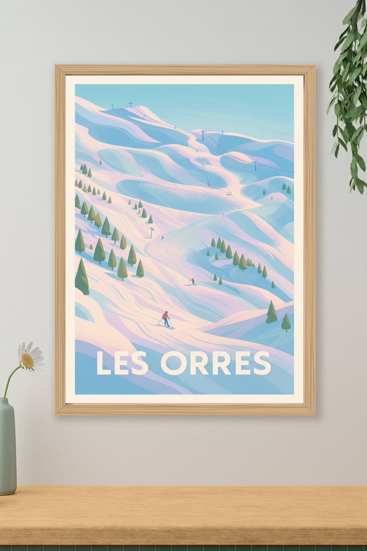 Affiche Les Orres — Évasion alpine en douceur · poster d'art de Les Orres