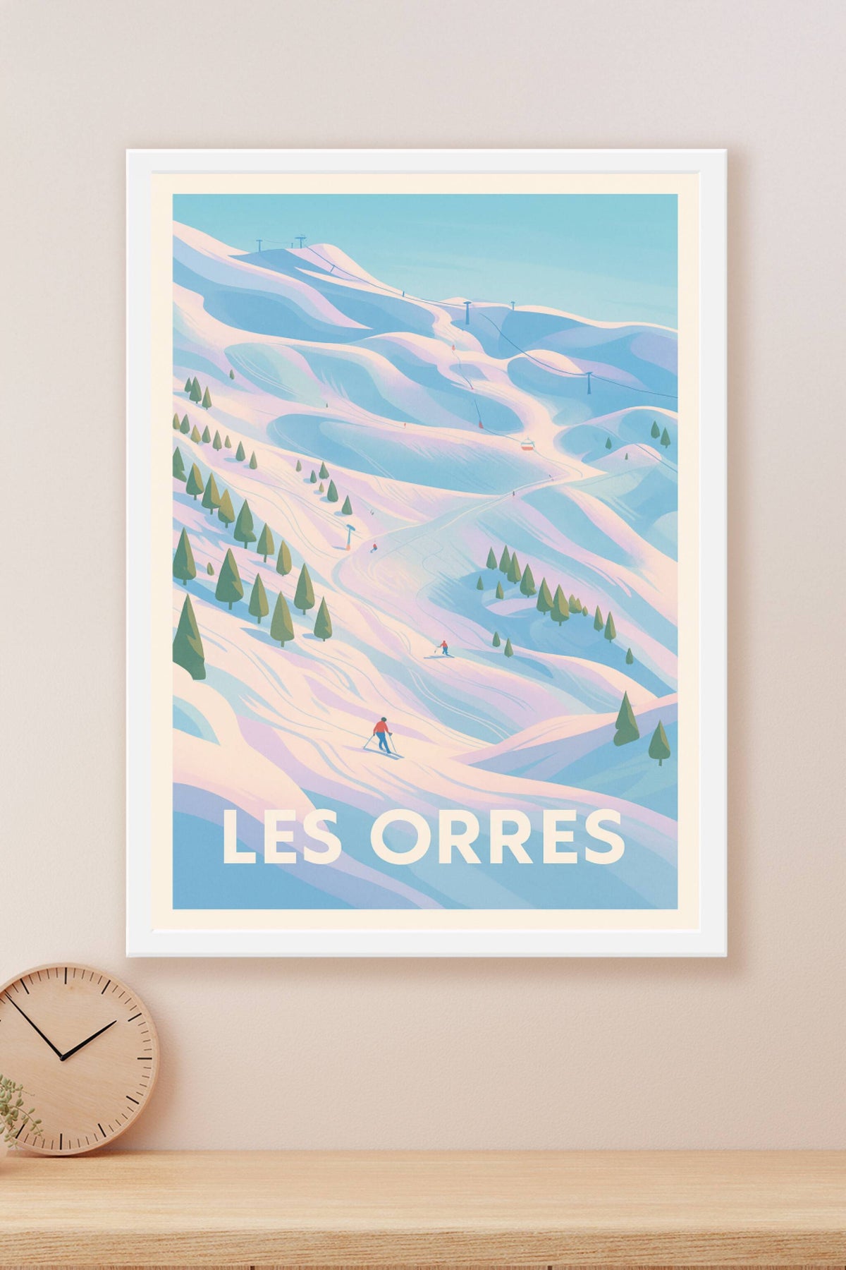 Affiche Les Orres — Évasion alpine en douceur · poster d'art de Les Orres