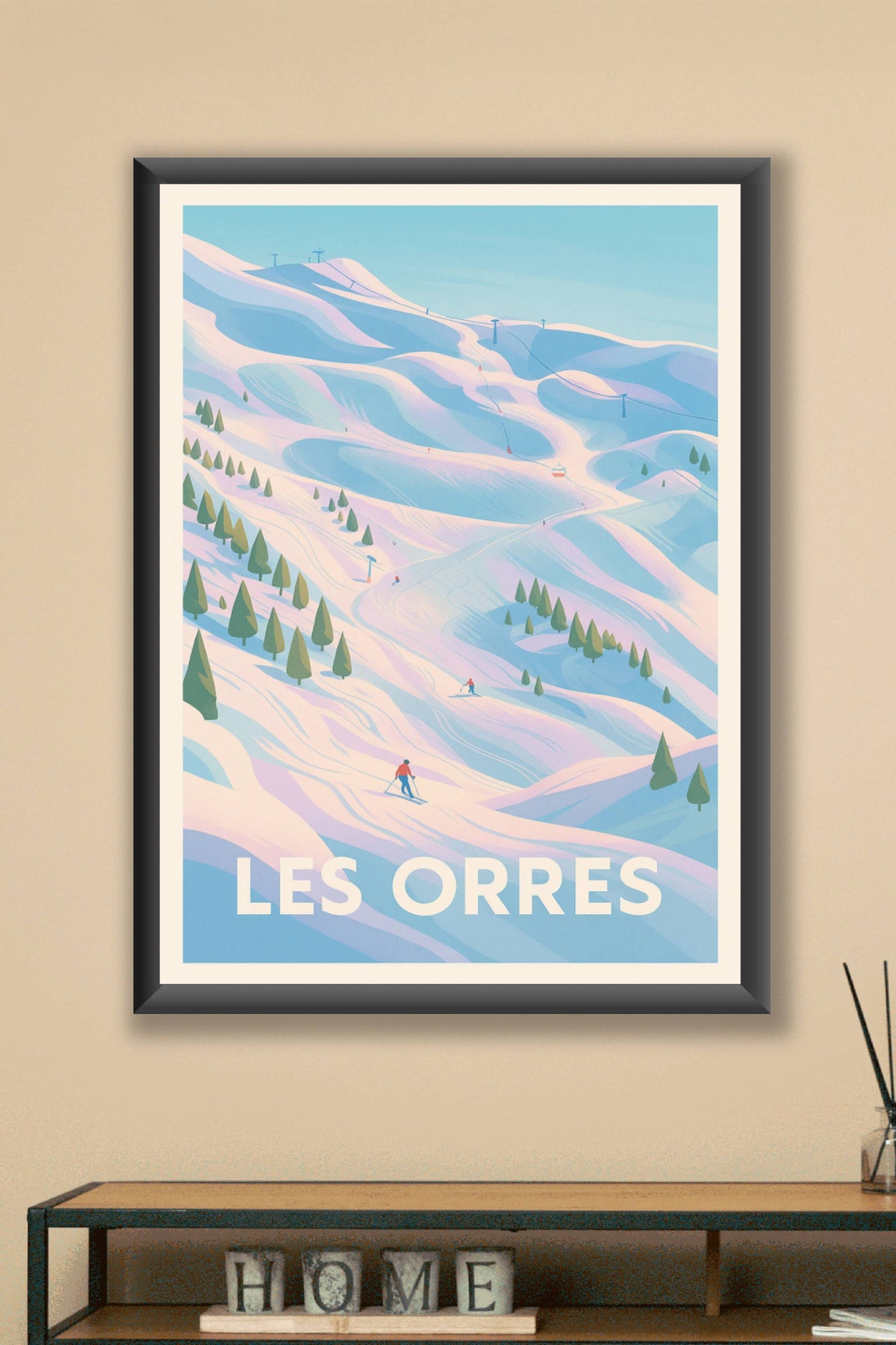 Affiche Les Orres — Évasion alpine en douceur · poster d'art de Les Orres