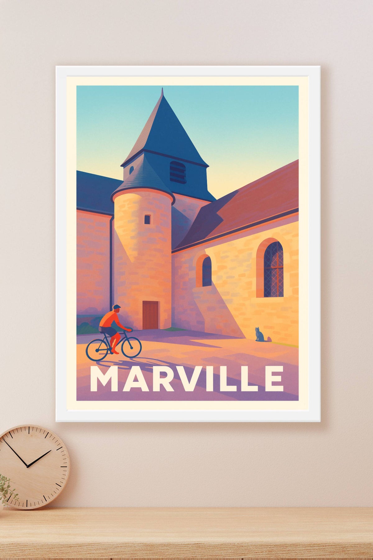 Affiche Marville — Charme paisible en rideau de lumière · poster d'art de Marville