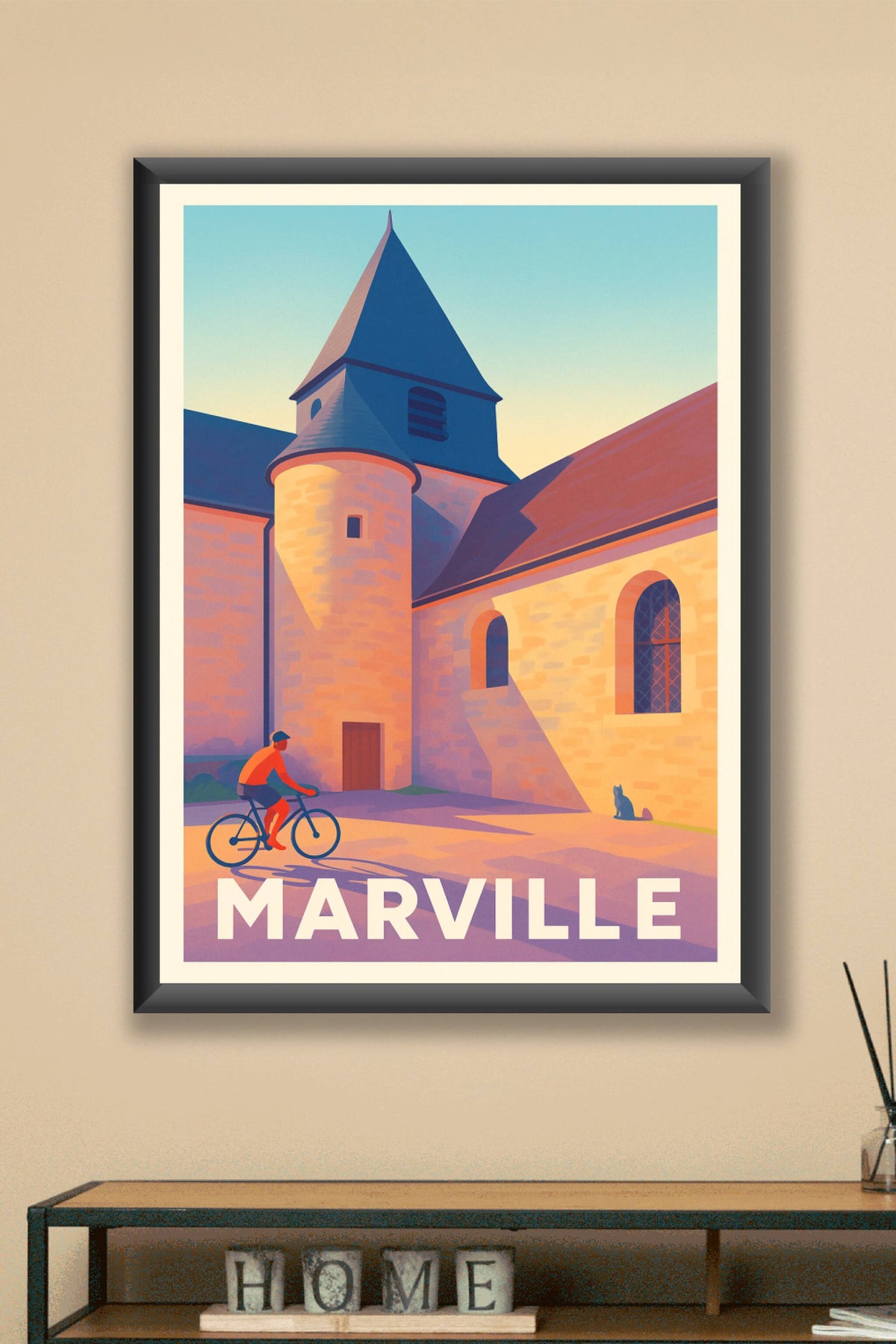 Affiche Marville — Charme paisible en rideau de lumière · poster d'art de Marville